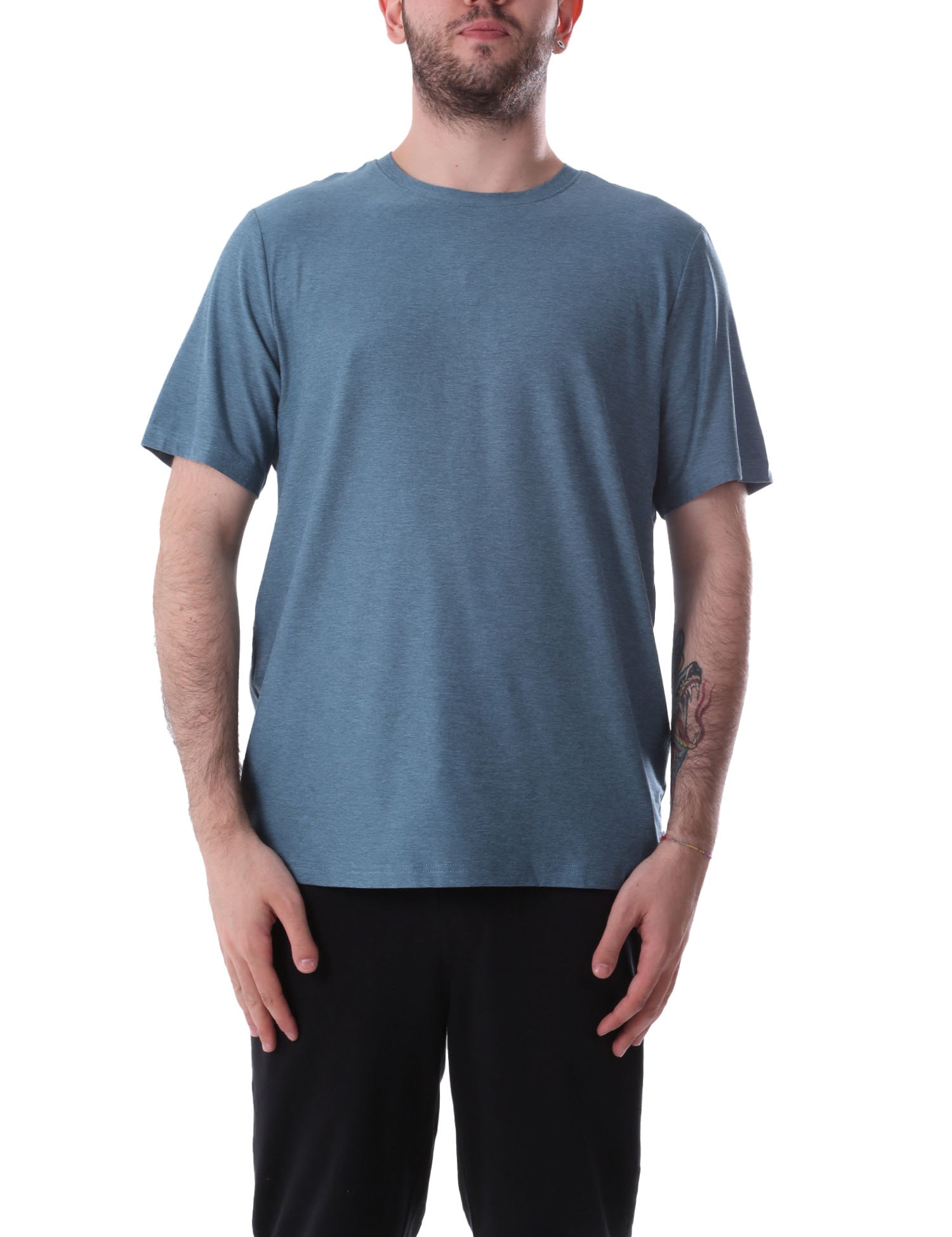 T-shirt Blu Skechers
