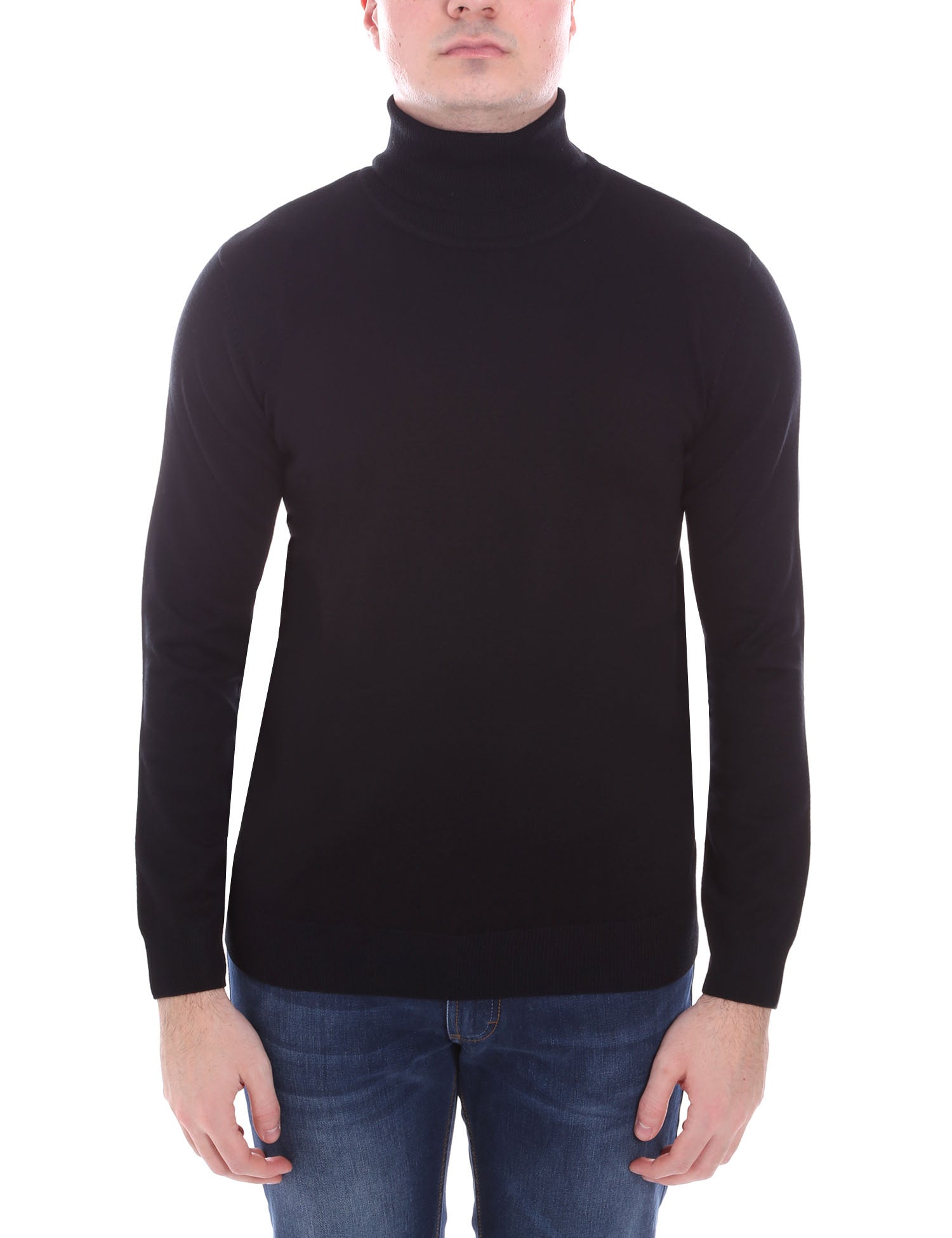 Maglie a collo alto Nero Sseinse