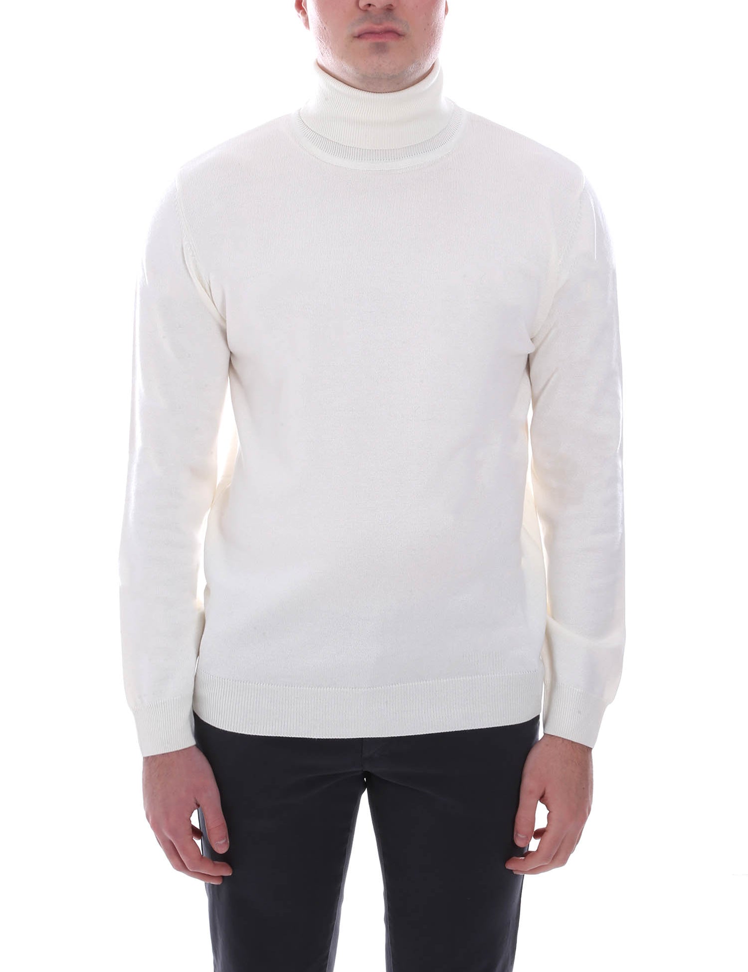 Maglie a collo alto Avorio Sseinse