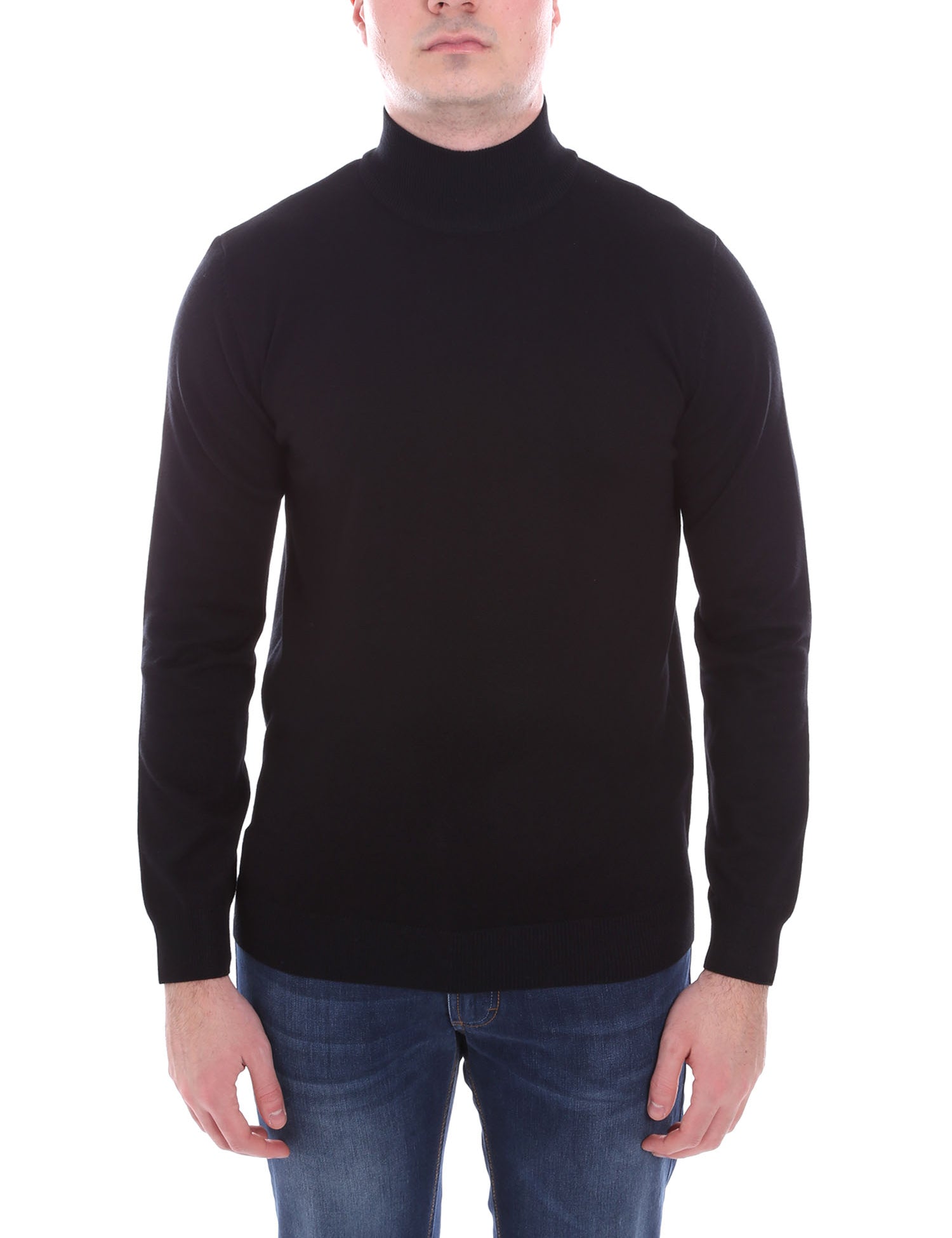 Maglie a collo alto Nero Sseinse