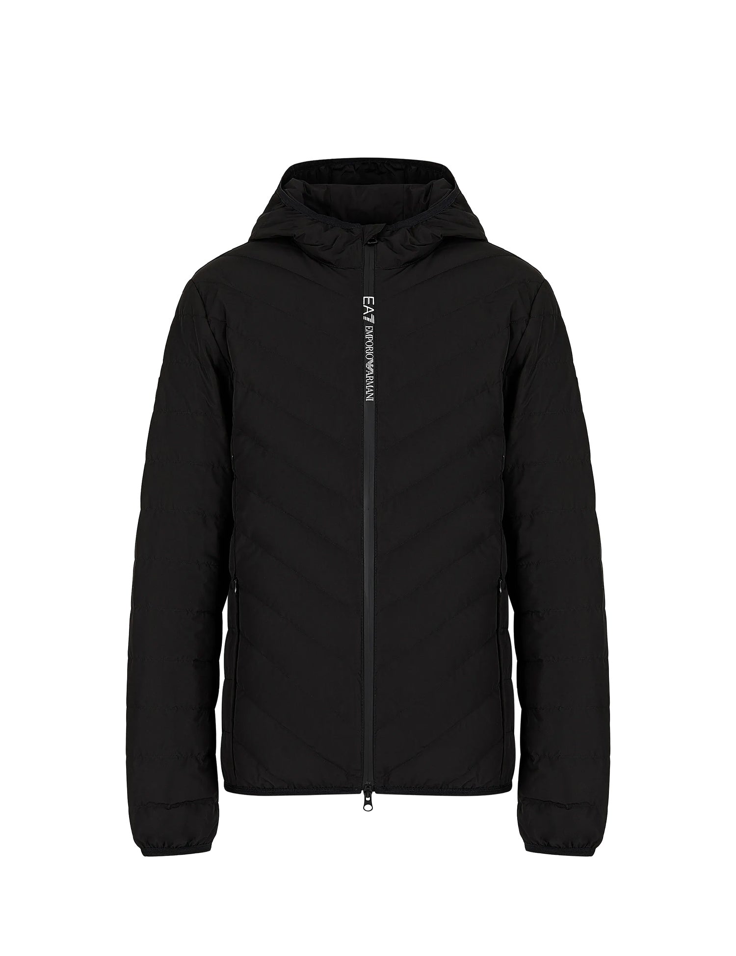 Piumini Nero Ea7 Emporio Armani