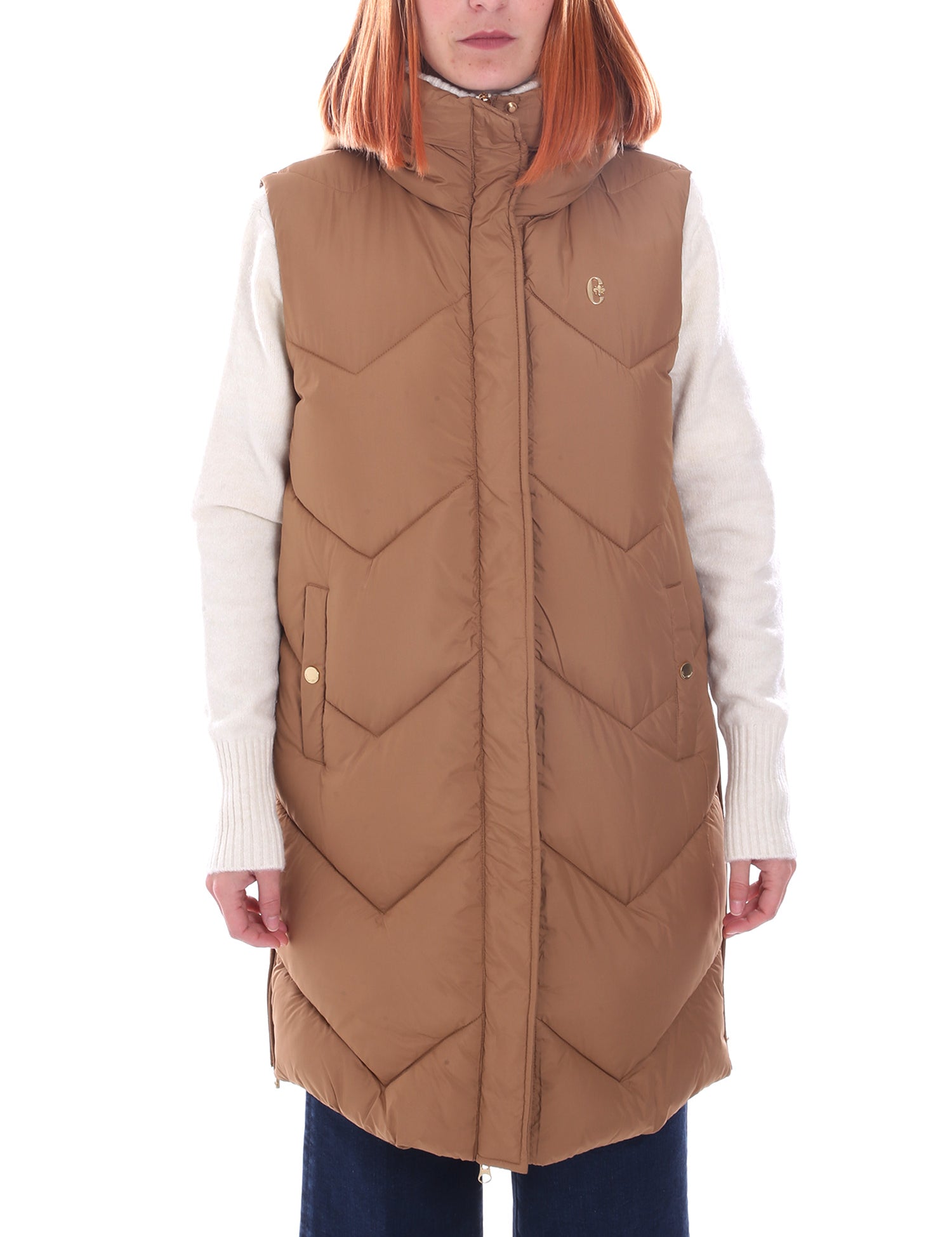 Gilet Beige Conte Of Florence