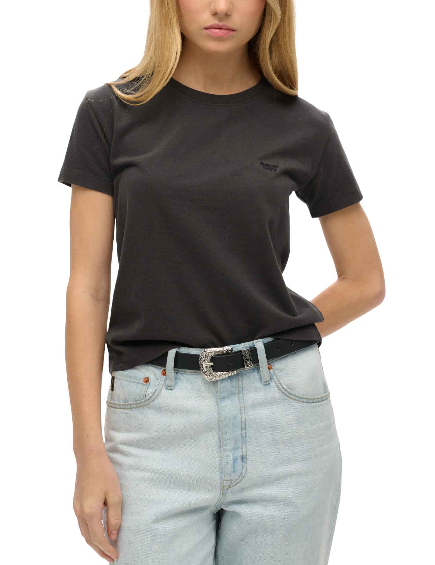 T-shirt Nero Nero Superdry