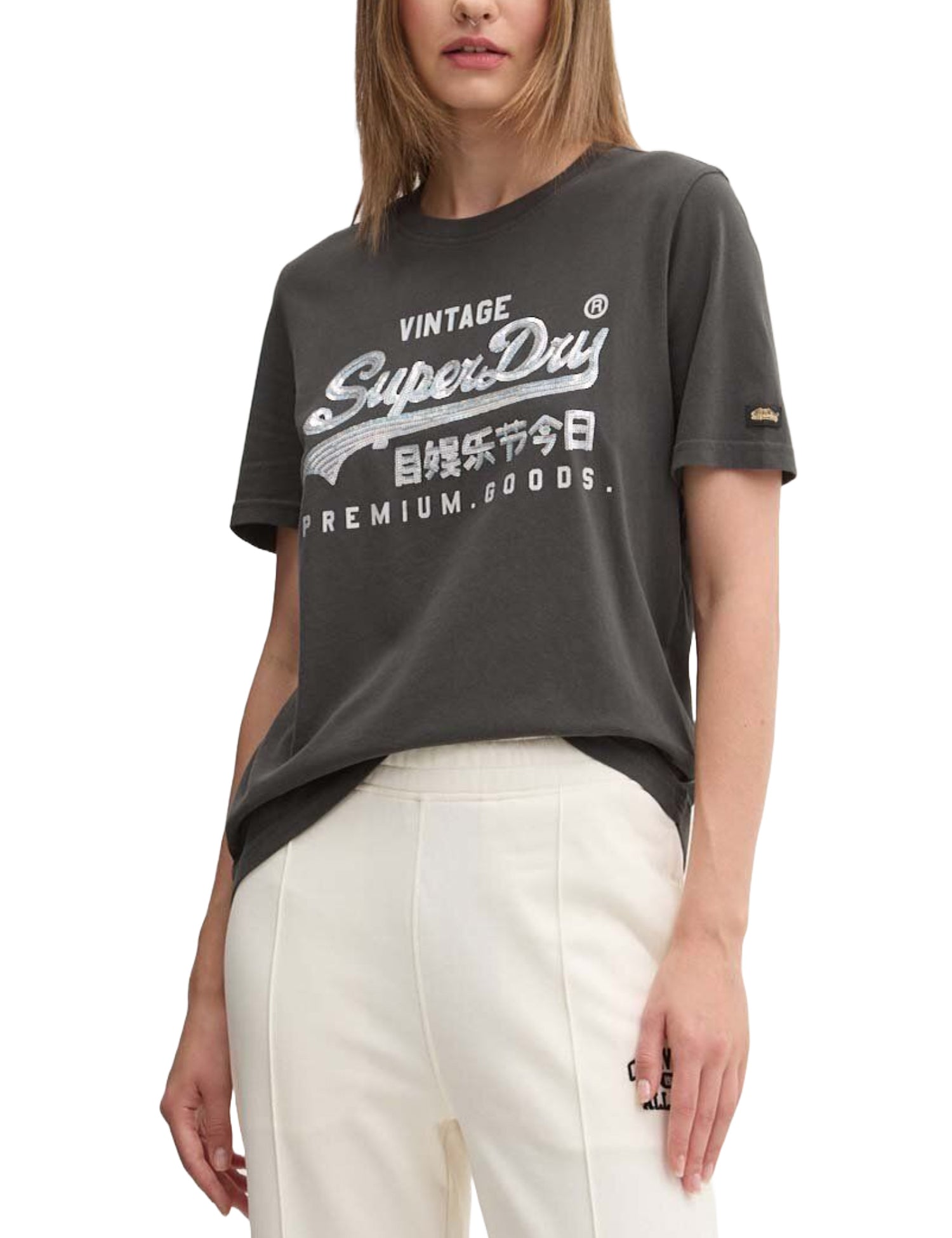 T-shirt Nero Superdry