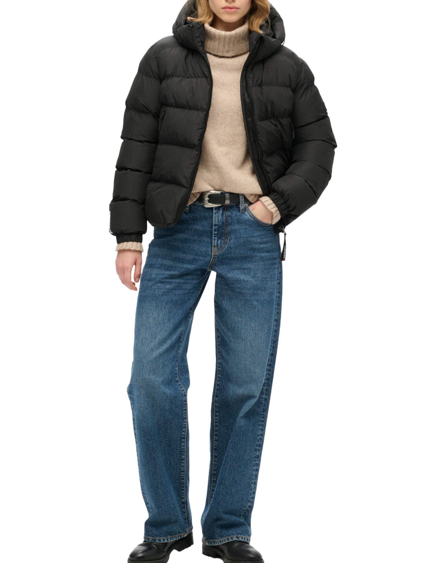 Piumini Nero Superdry