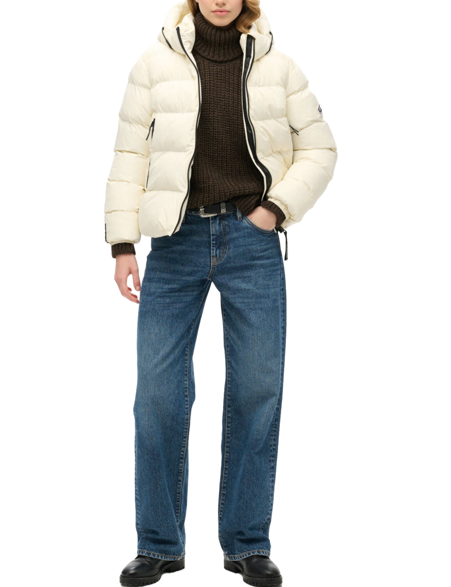 Piumini Avorio Superdry