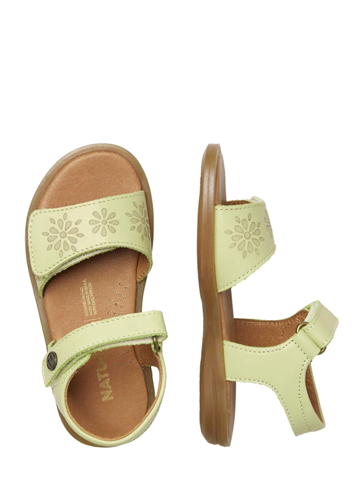 Sandali con strappi Verde Naturino