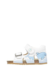 Sandali con strappi Bianco Falcotto