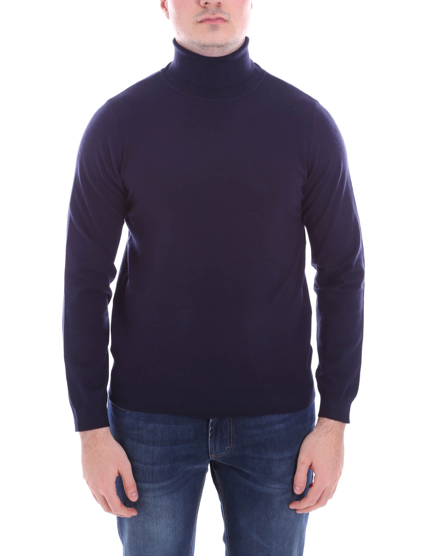 Maglie a collo alto Blu Borgoni Milano