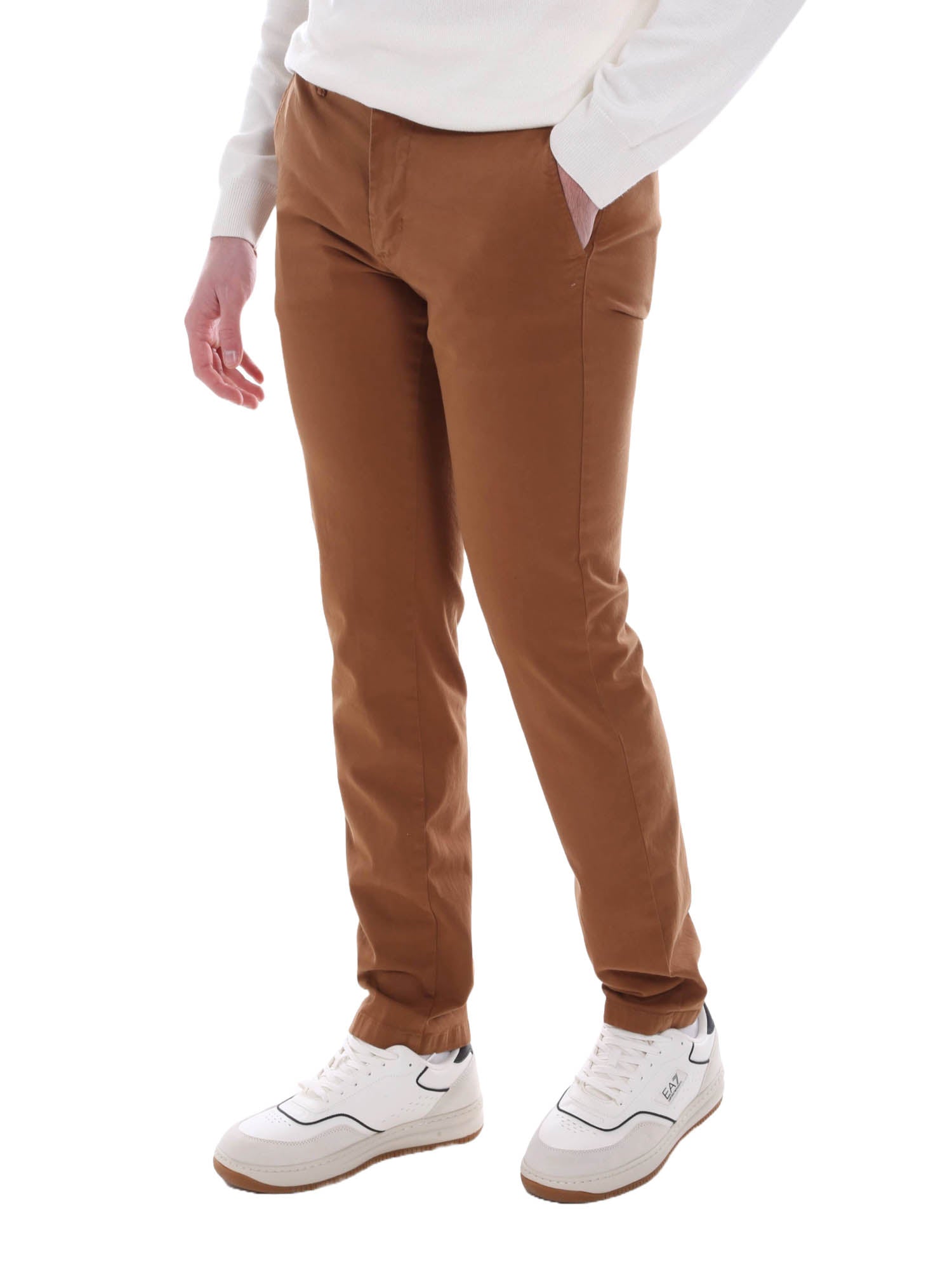 Pantaloni Marrone Borgoni Milano