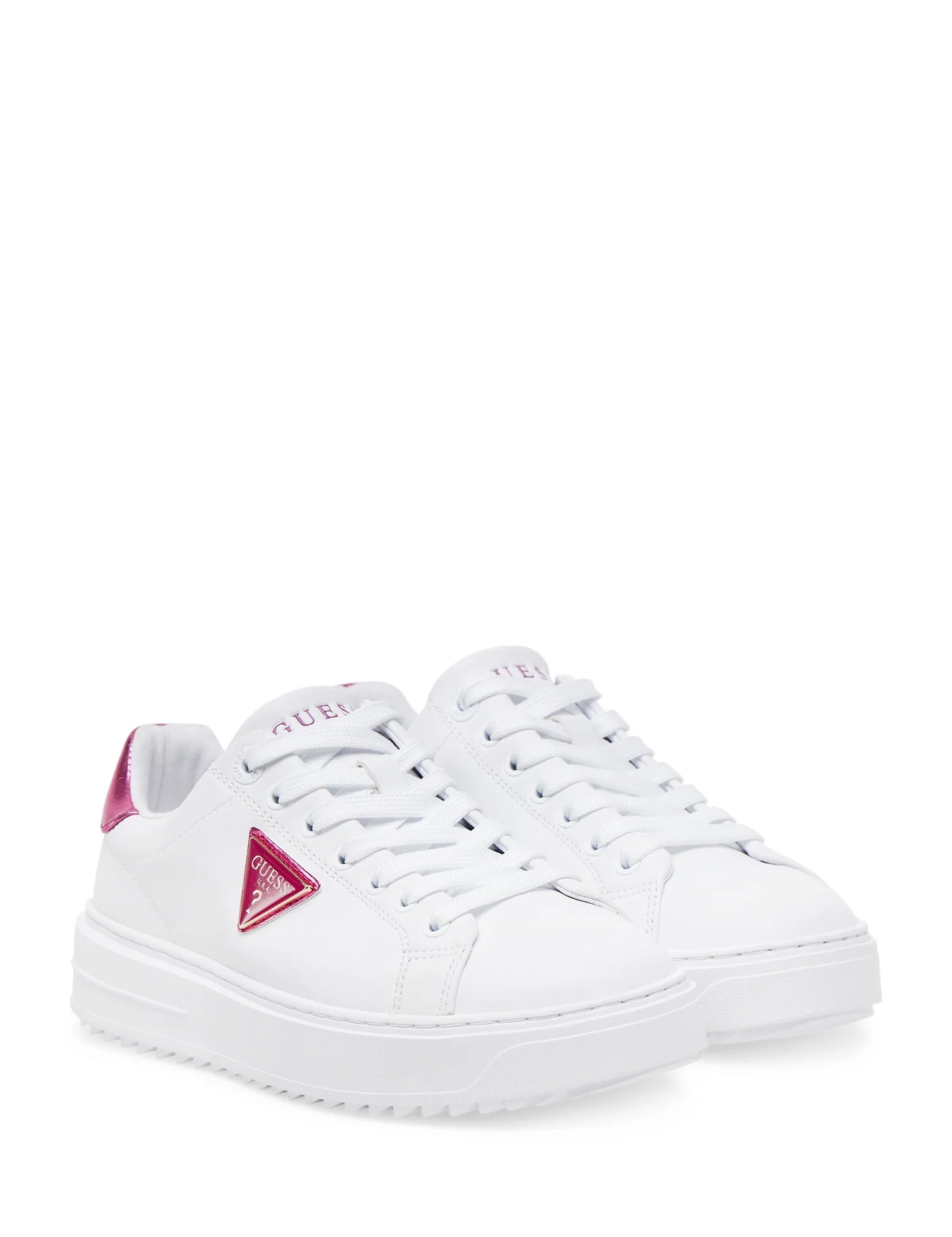 Sneakers Bianco Rosa Guess