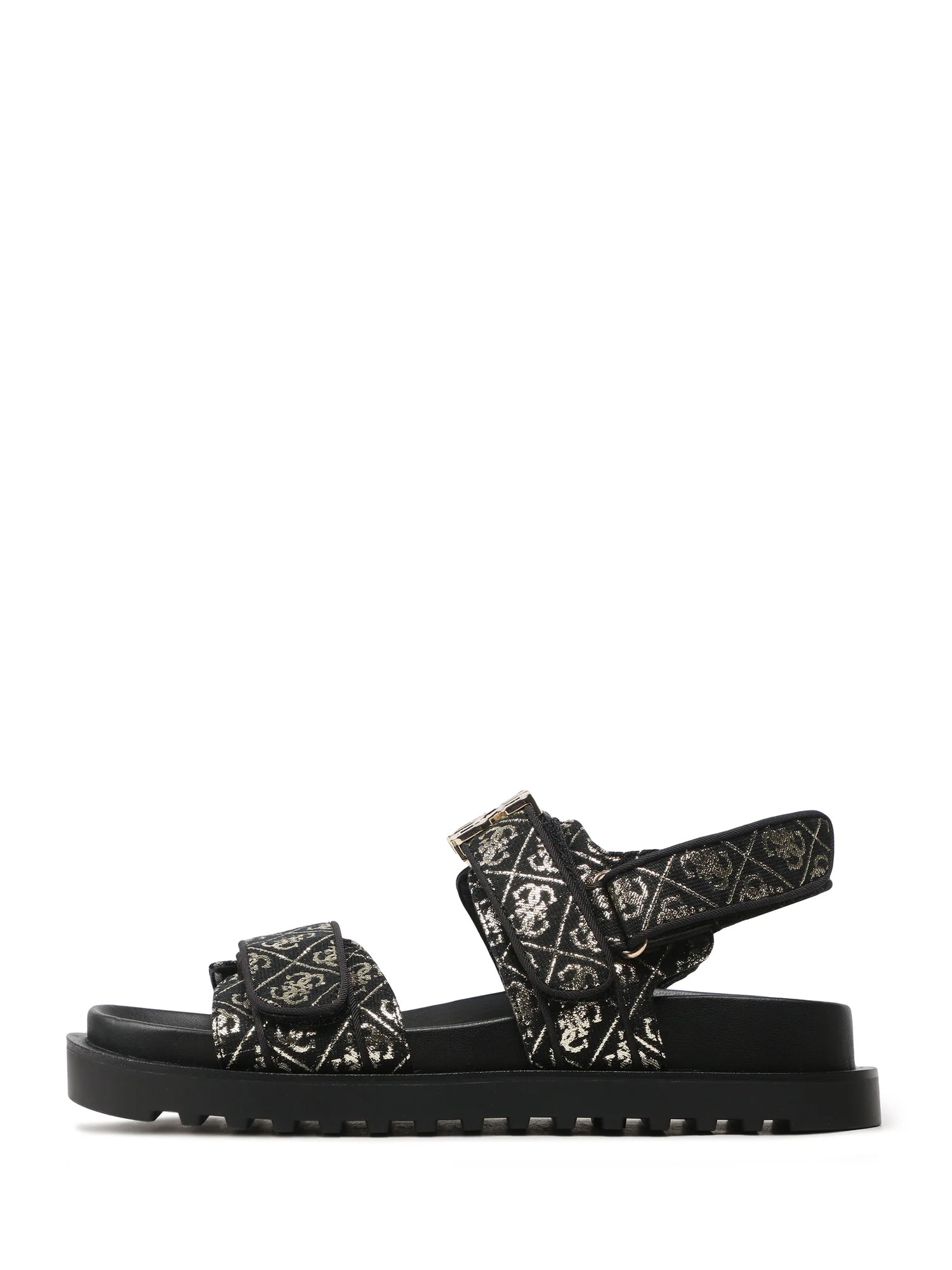 Sandali con strappi Nero Guess