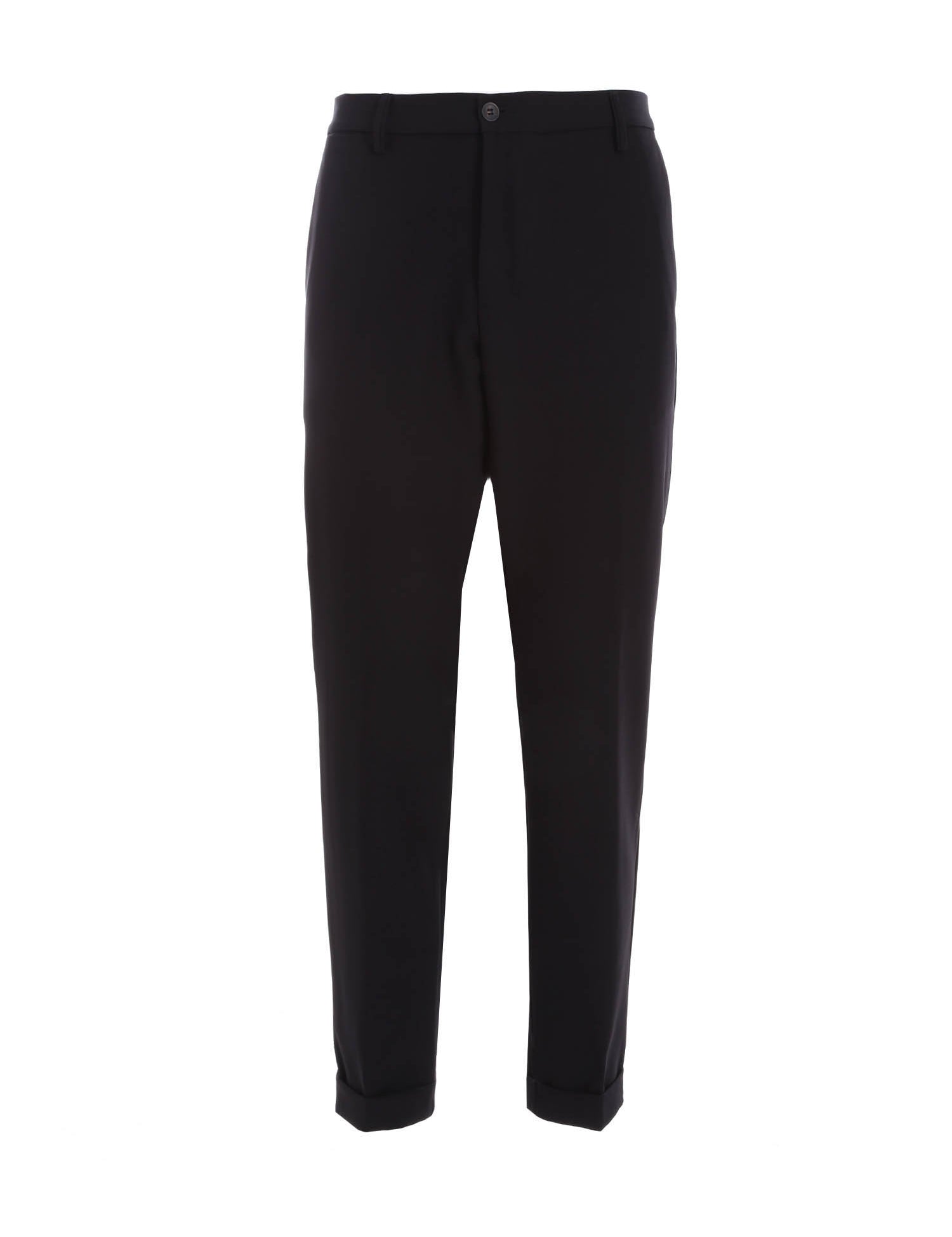 Pantaloni Nero Borgoni Milano