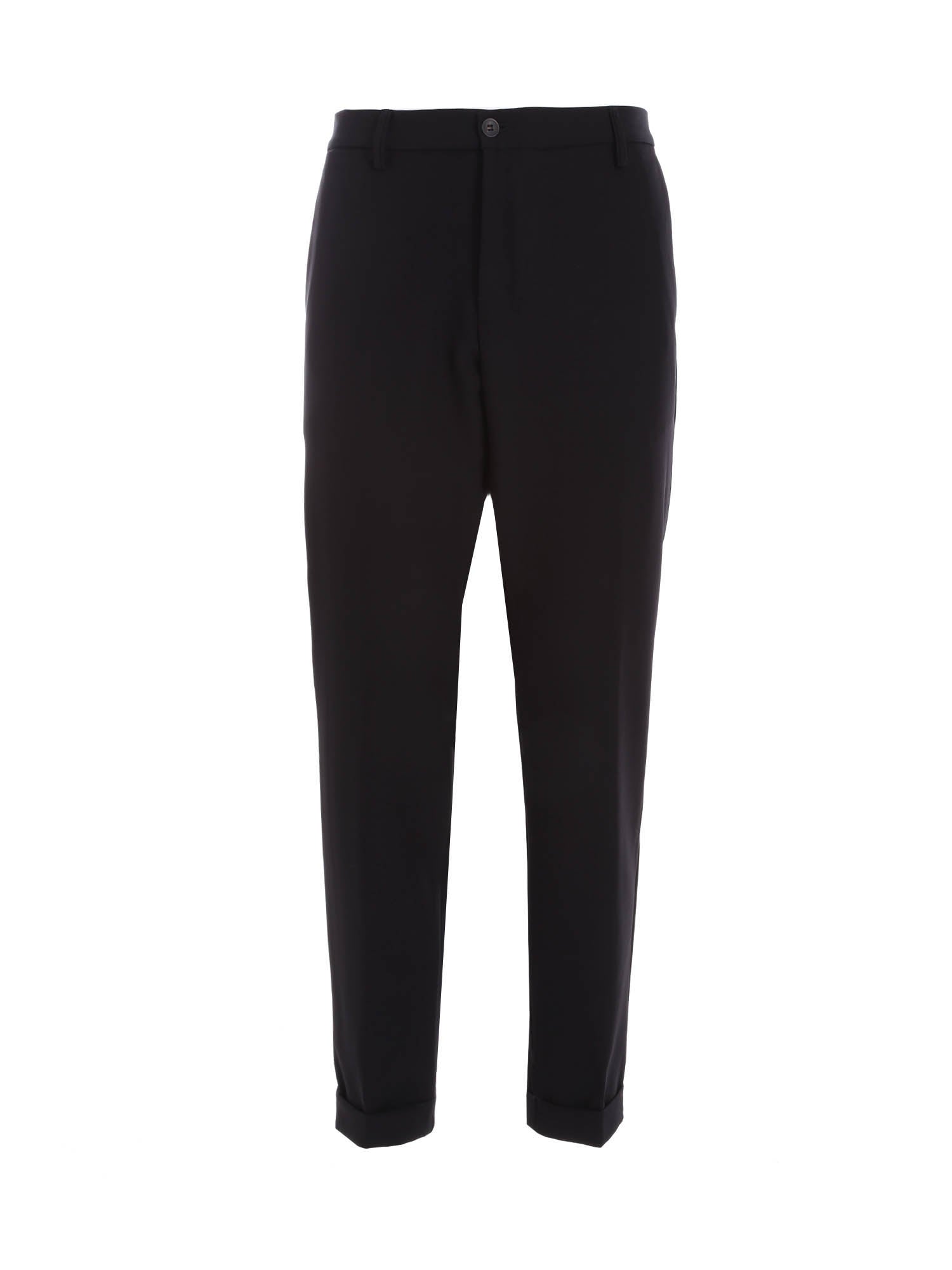 Pantaloni Nero Borgoni Milano