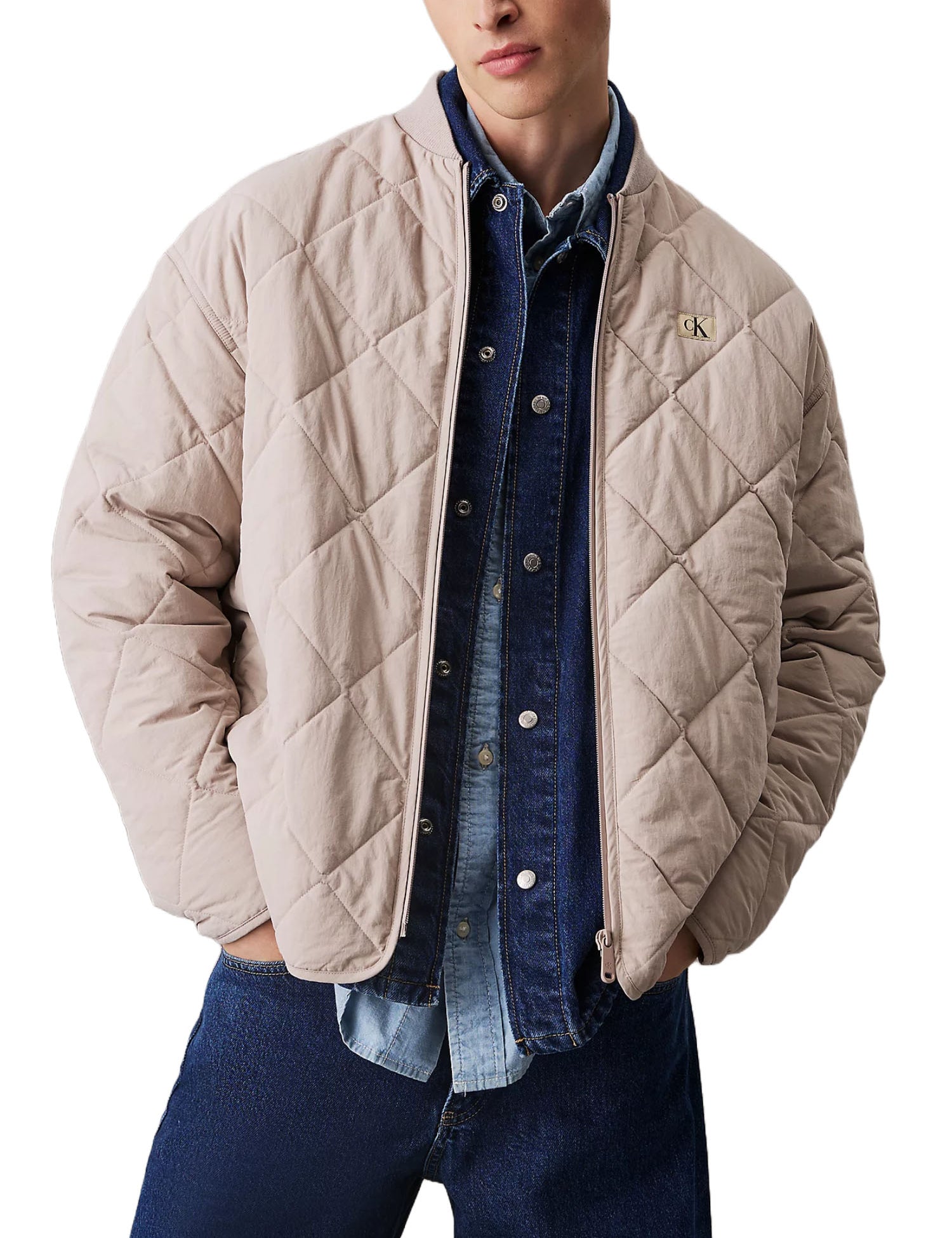 Piumini Beige Calvin Klein Jeans