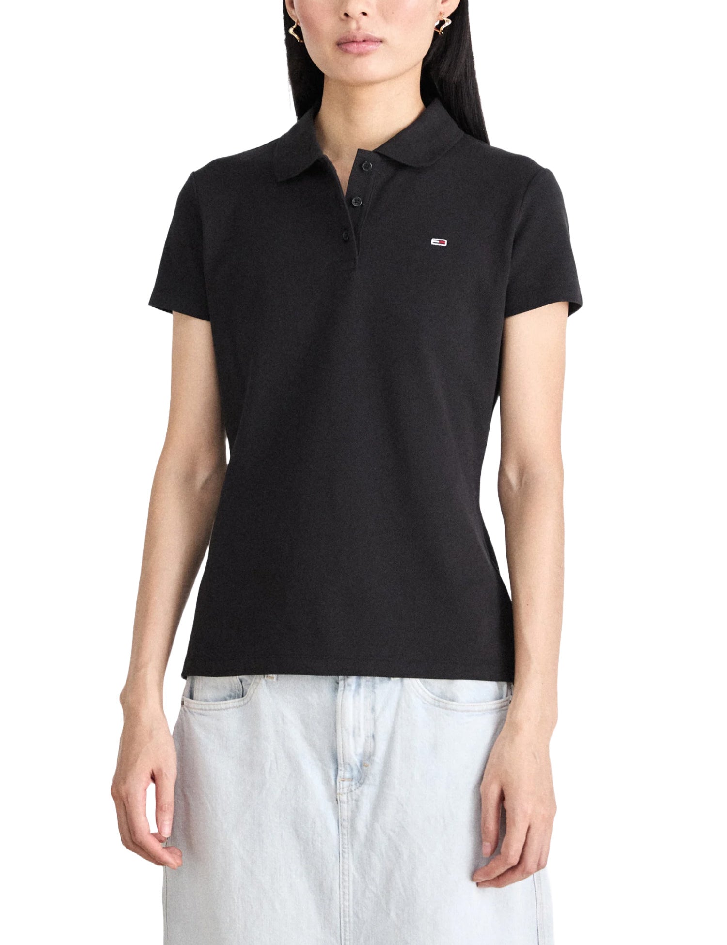 Polo Nero Tommy Jeans