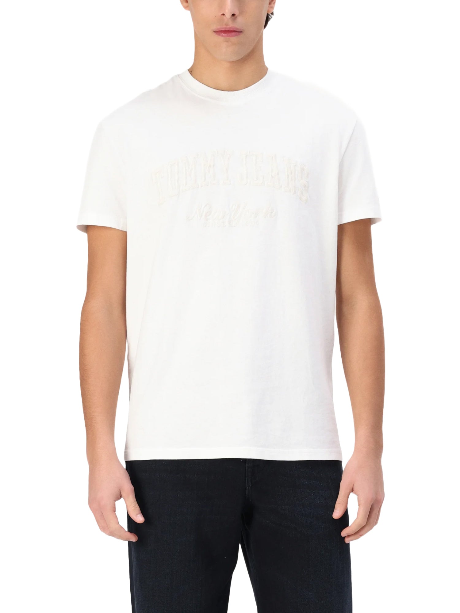 T-shirt Avorio Tommy Jeans