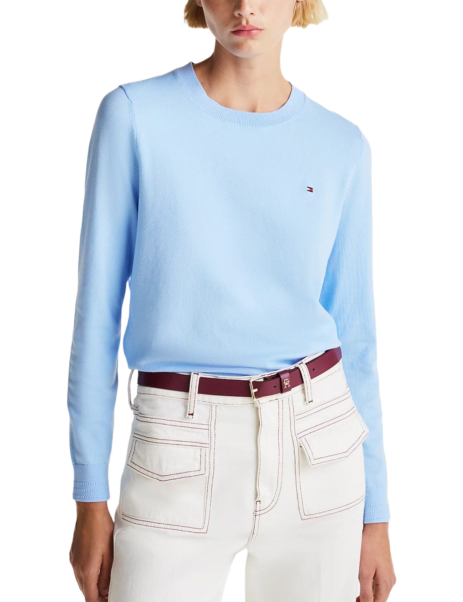 Maglioncini Celeste Tommy Hilfiger