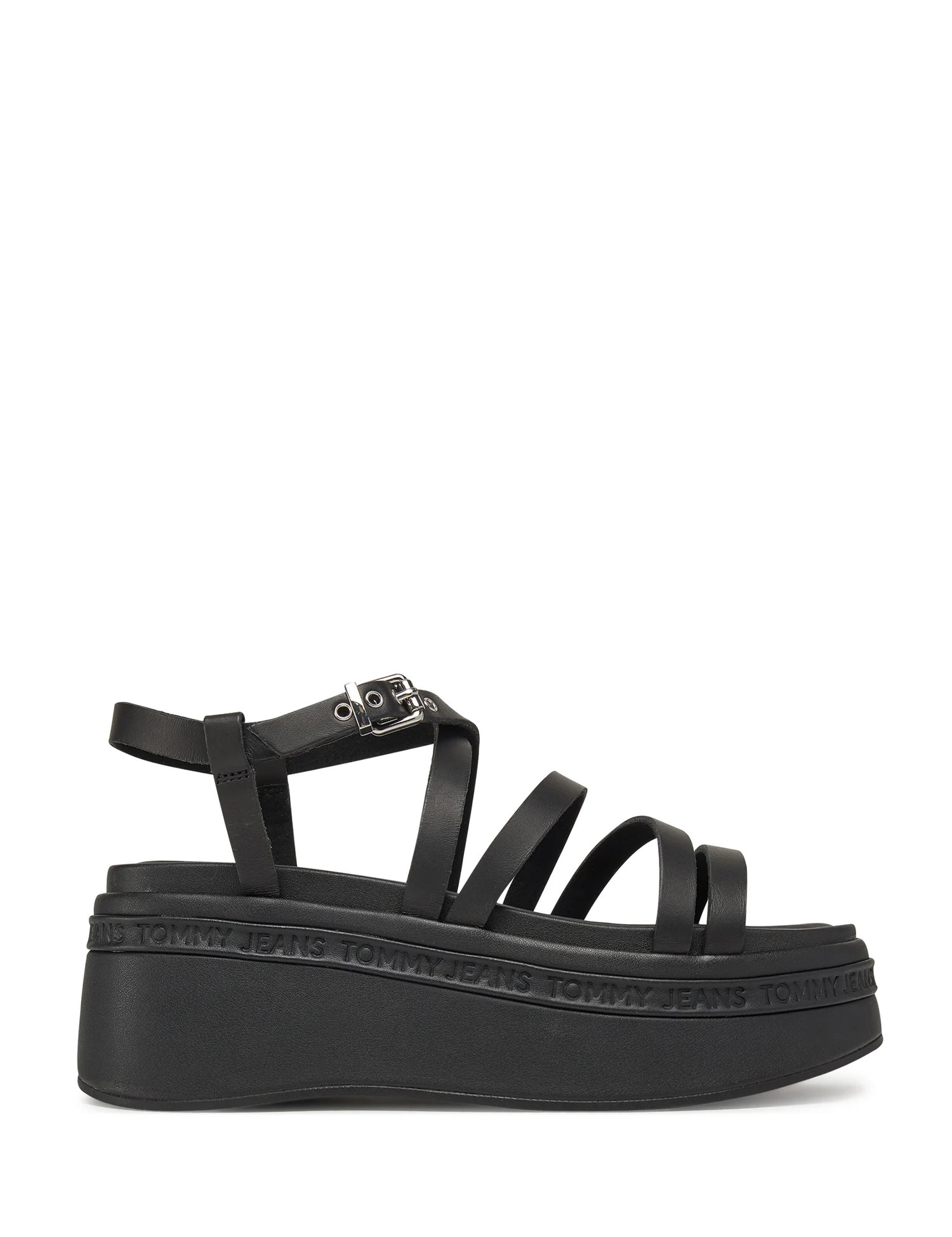 Sandali zeppa Nero Tommy Jeans