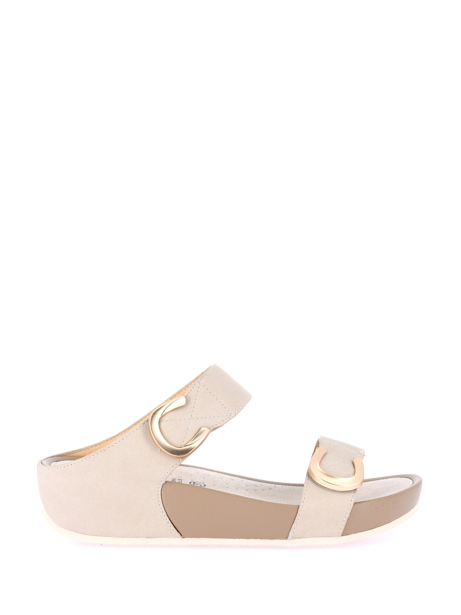 Sandali zeppa Beige Grunland