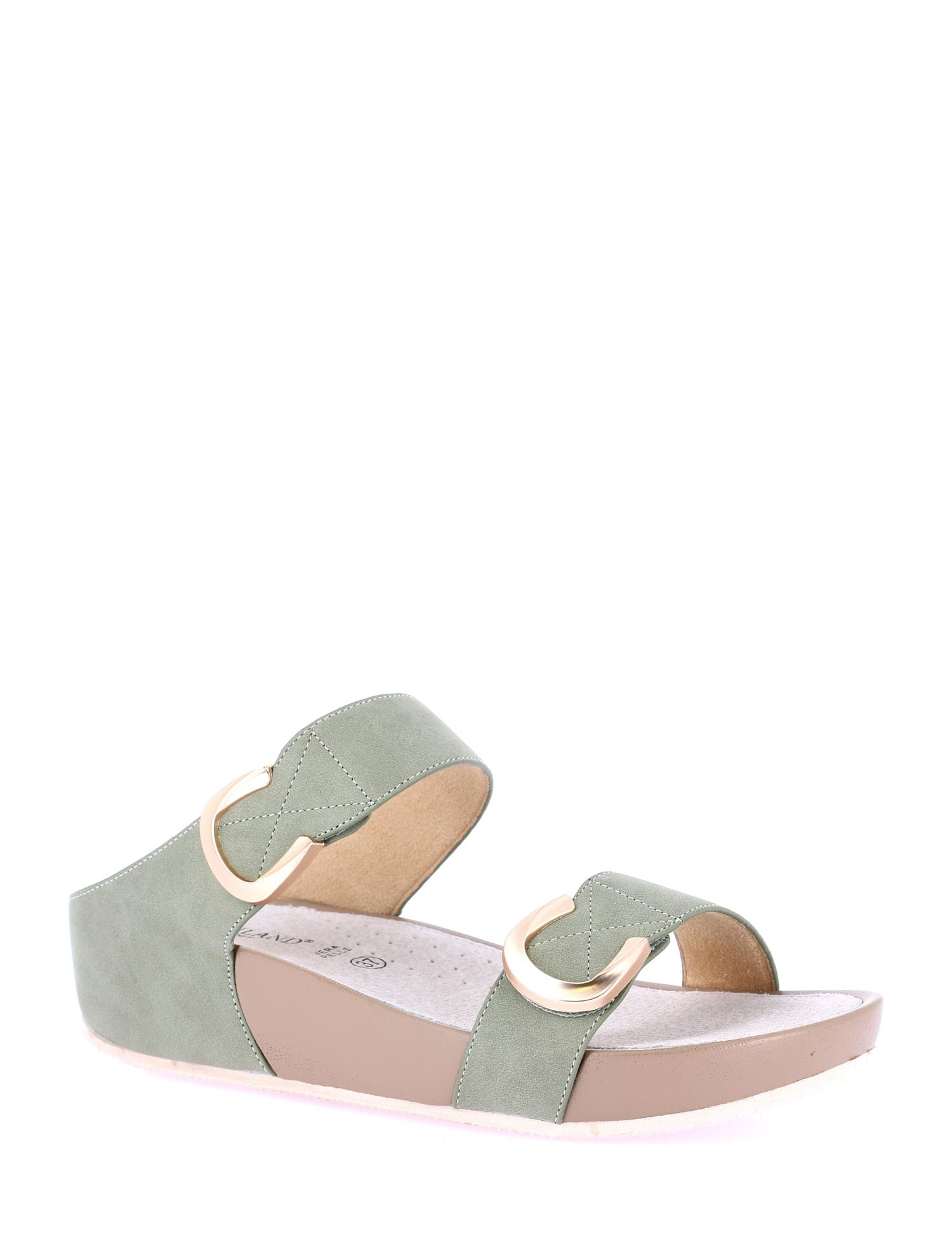 Sandali zeppa Verde Grunland