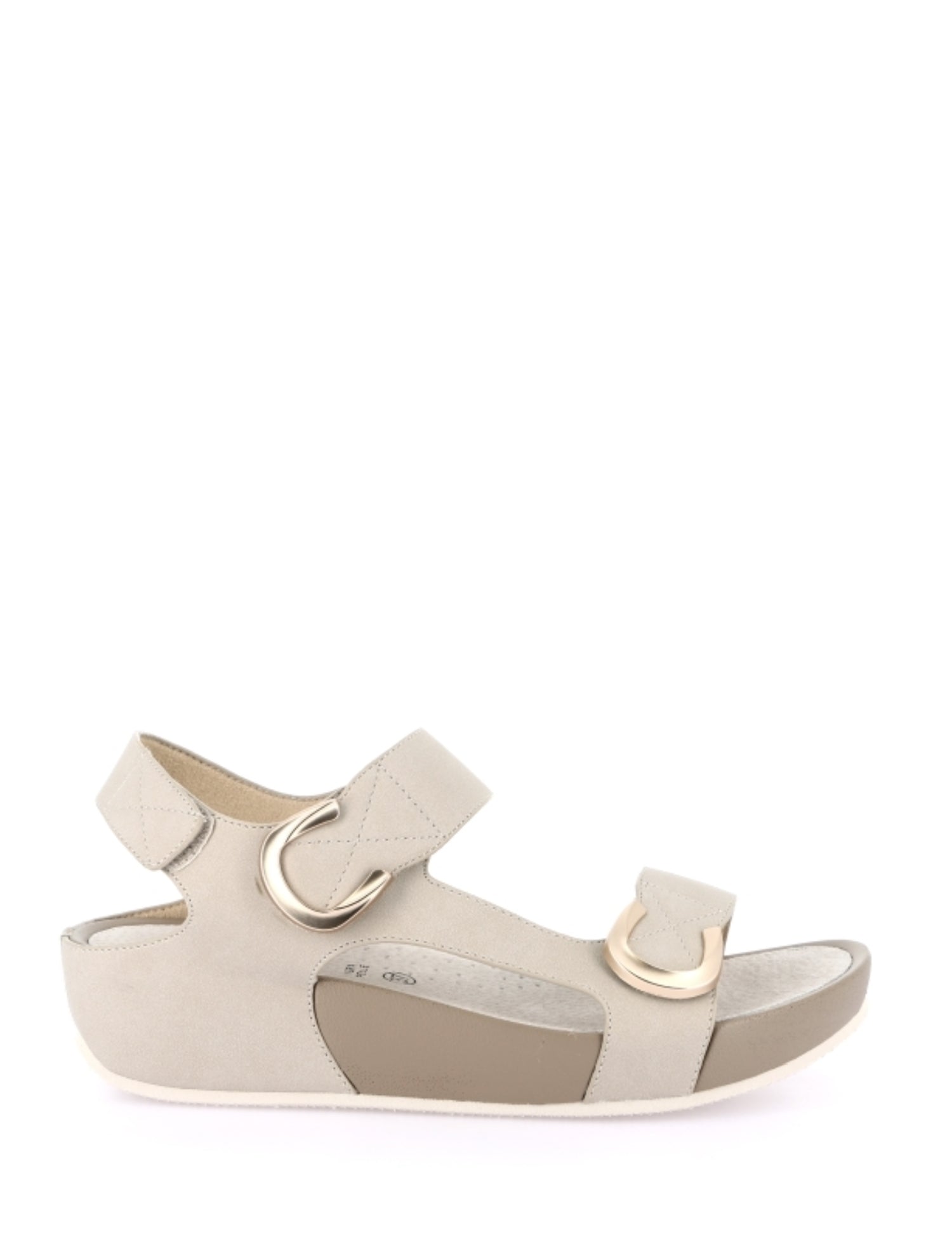 Sandali zeppa Beige Grunland