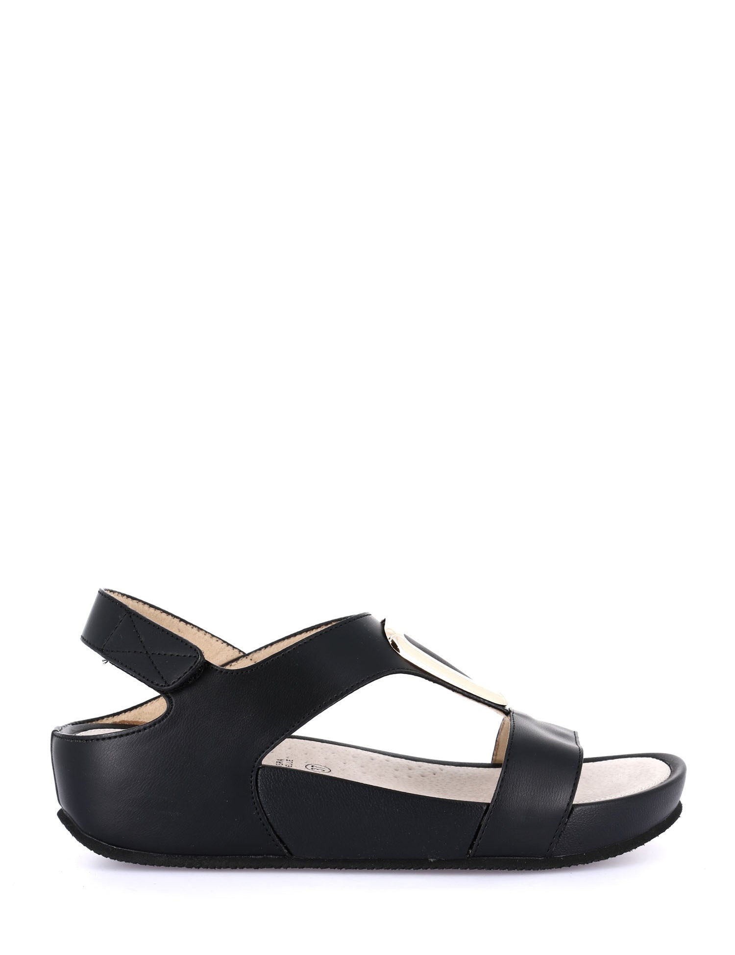 Sandali con strappi Nero Grunland