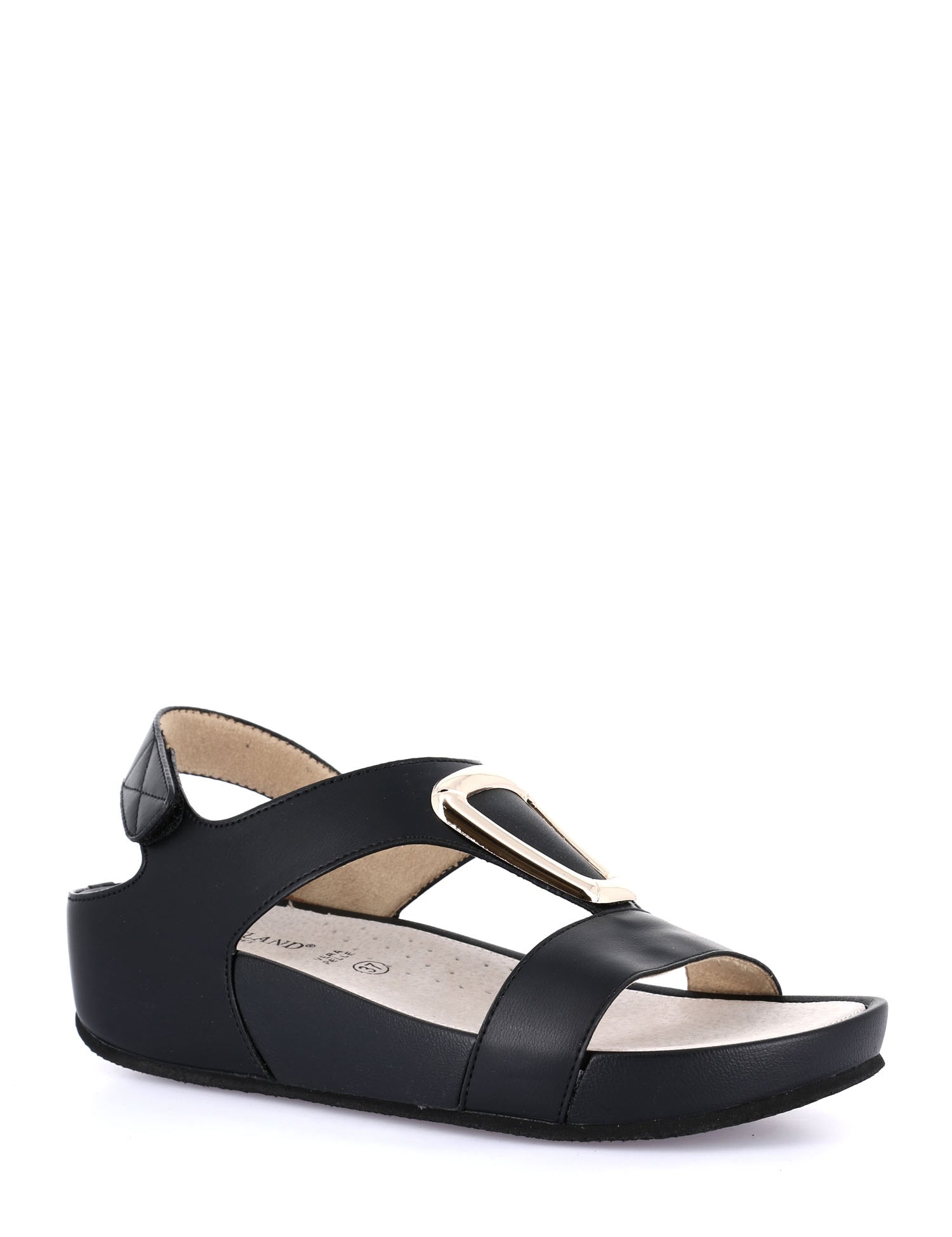 Sandali con strappi Nero Grunland