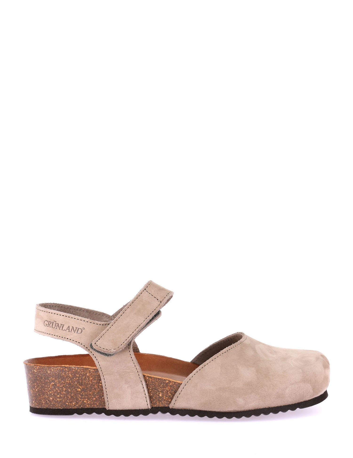 Sandali con strappi Tortora Grunland