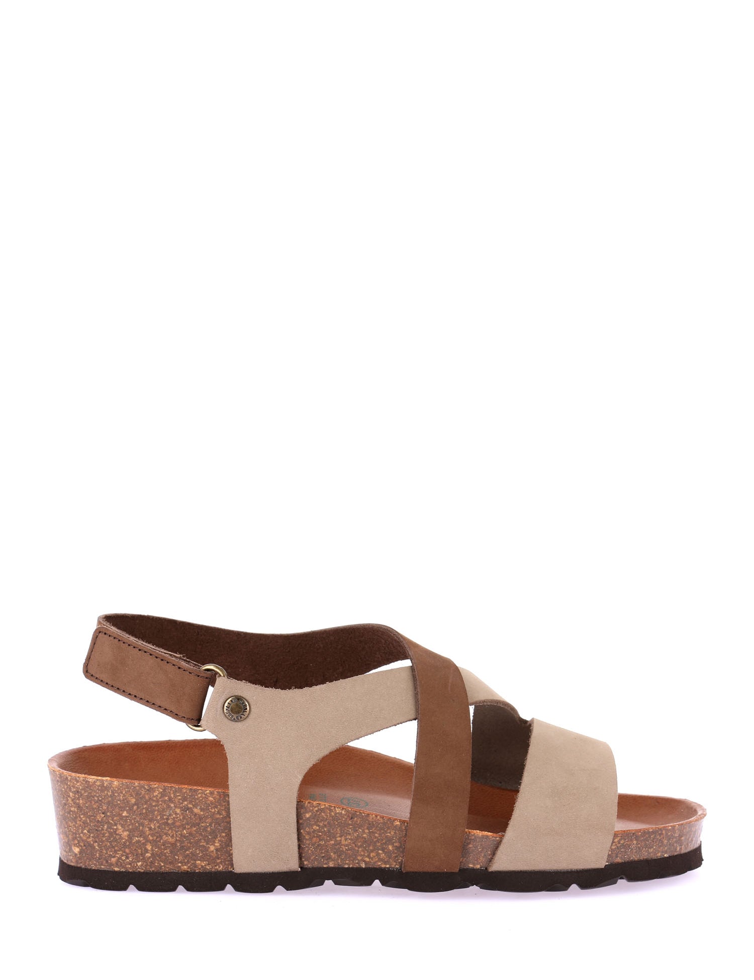 Sandali zeppa Marrone Grunland