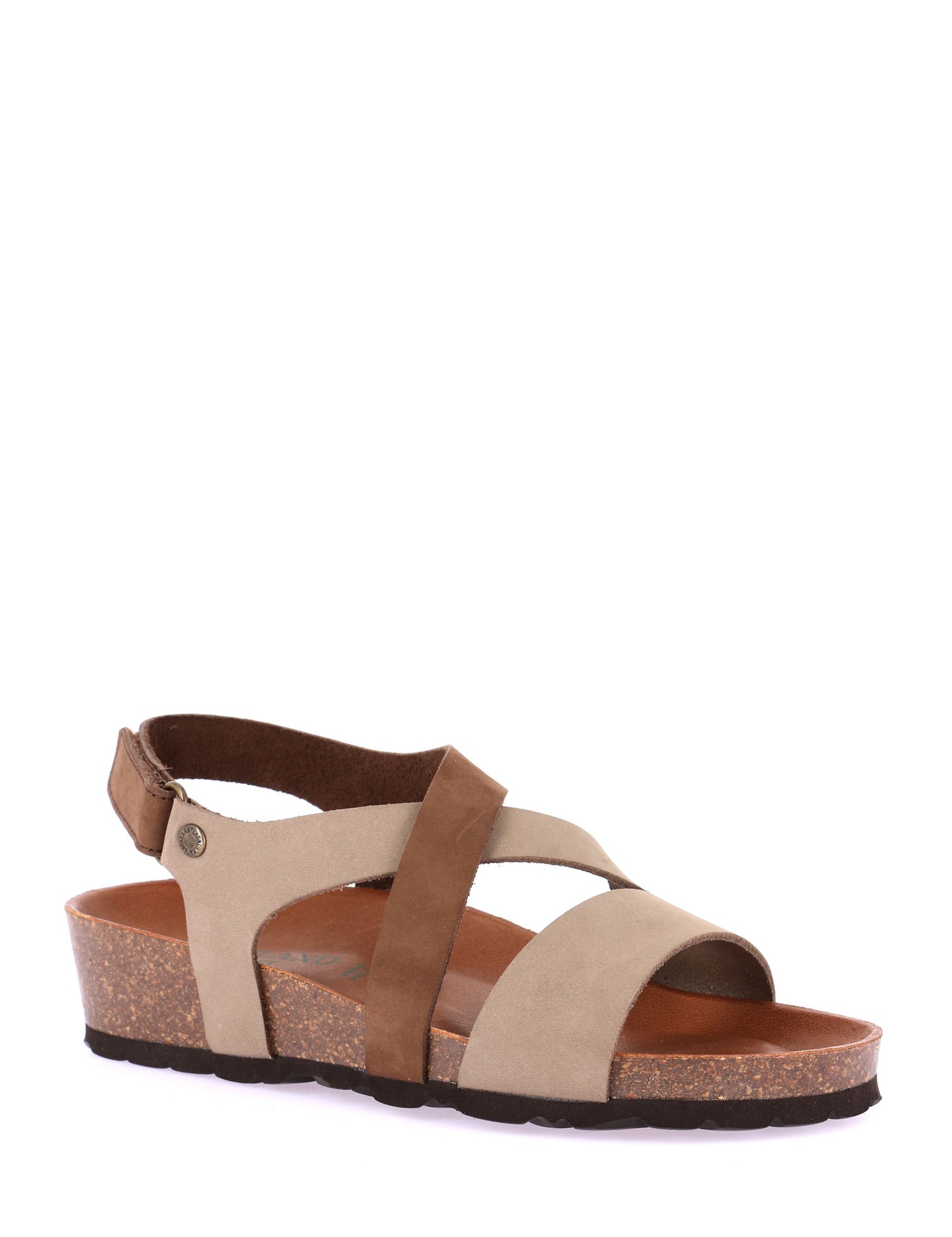Sandali zeppa Marrone Grunland