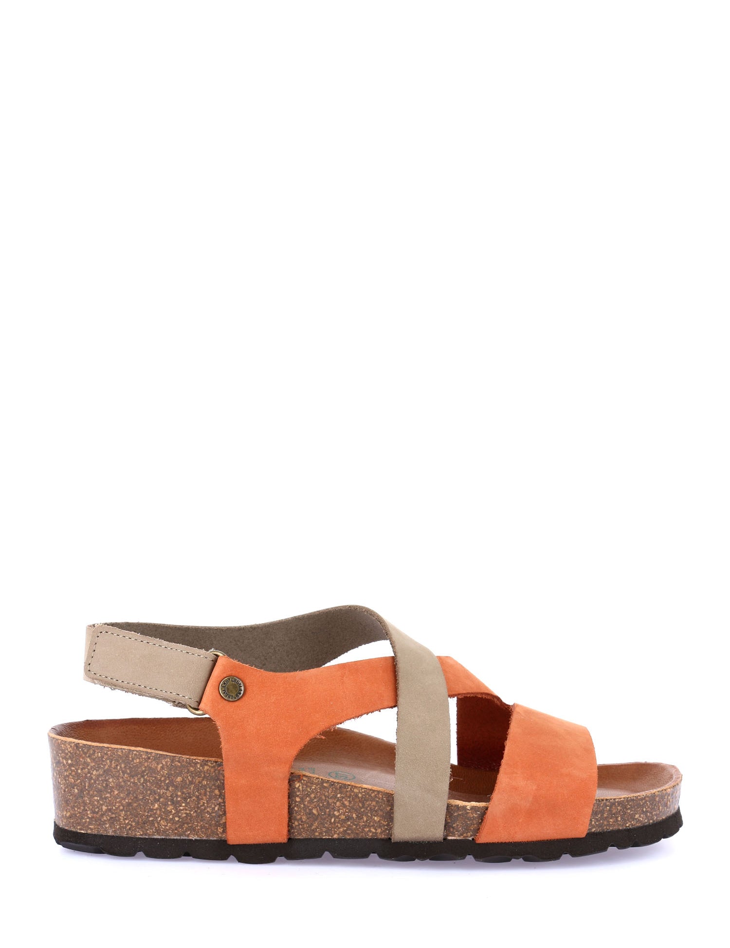 Sandali zeppa Arancio Grunland