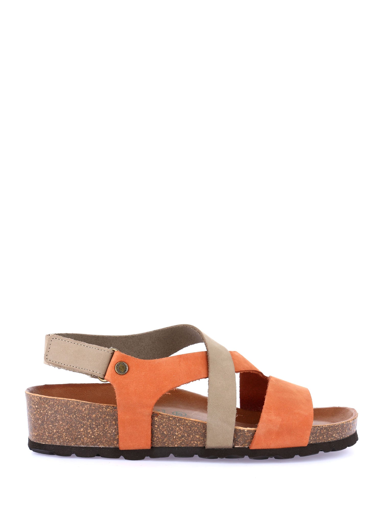 Sandali zeppa Arancio Grunland