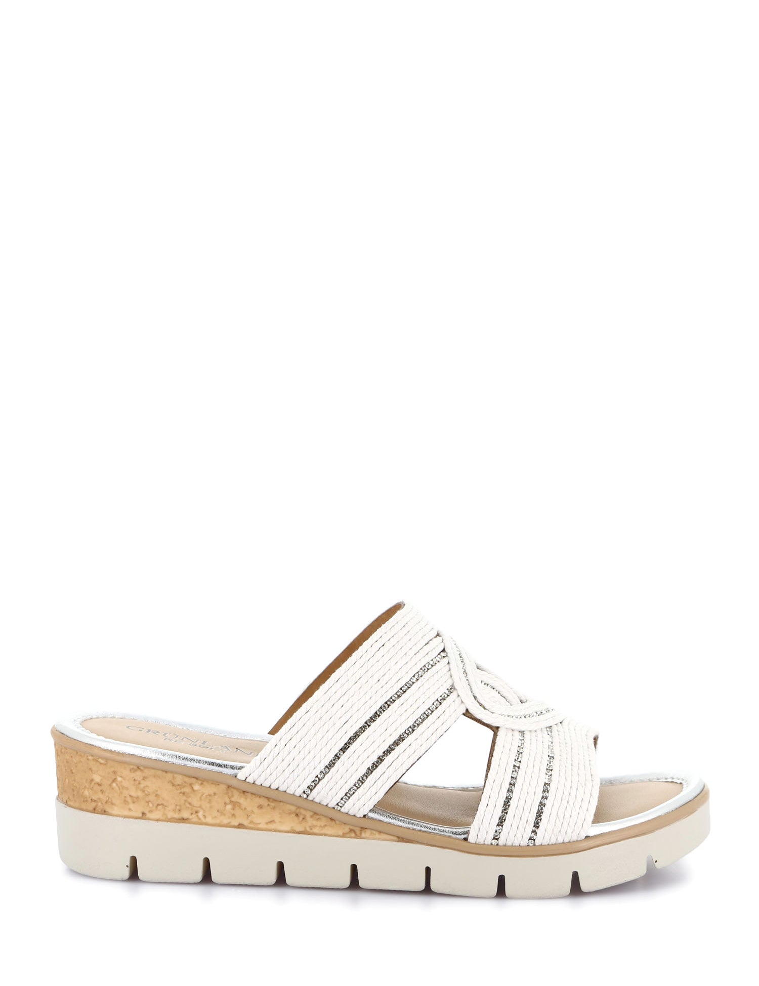 Sandali zeppa Bianco Grunland