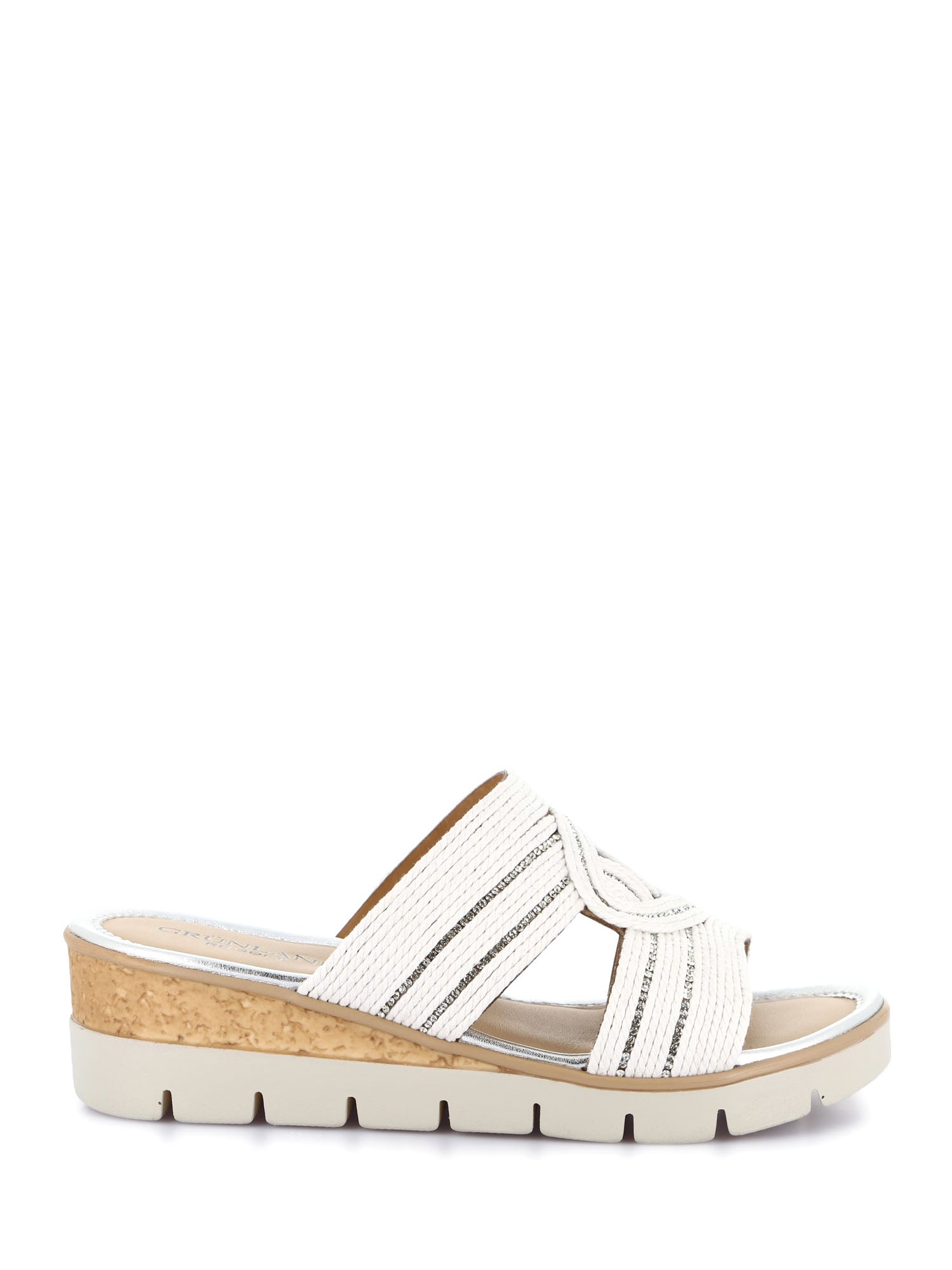 Sandali zeppa Bianco Grunland