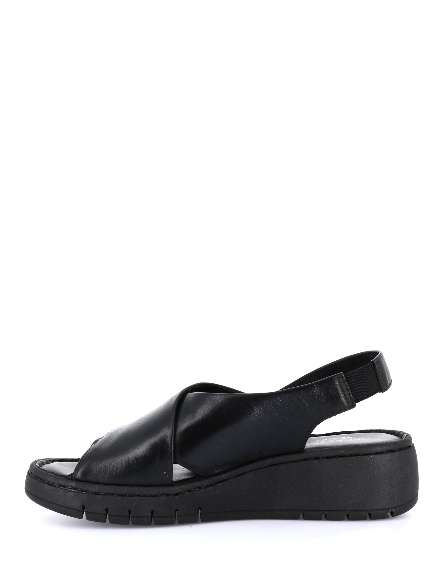 Sandali zeppa Nero Grunland