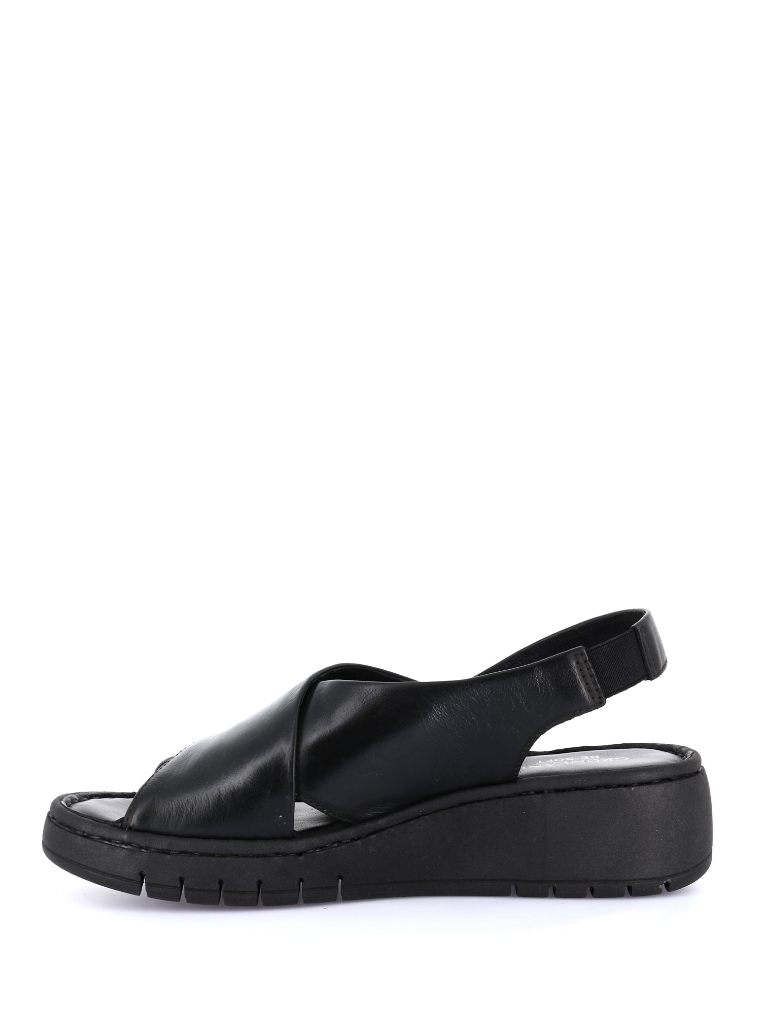 Sandali zeppa Nero Grunland