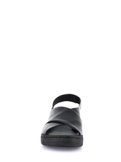 Sandali zeppa Nero Grunland