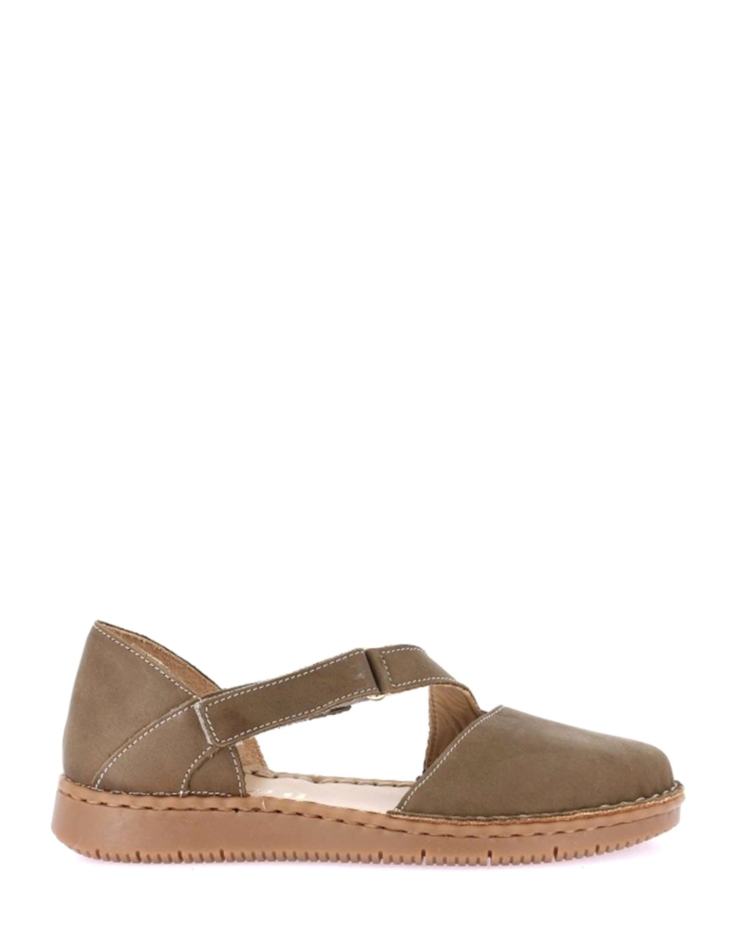 Sandali con strappi Verde Grunland