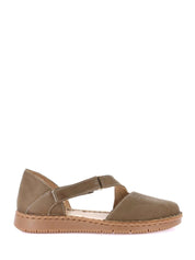 Sandali con strappi Verde Grunland