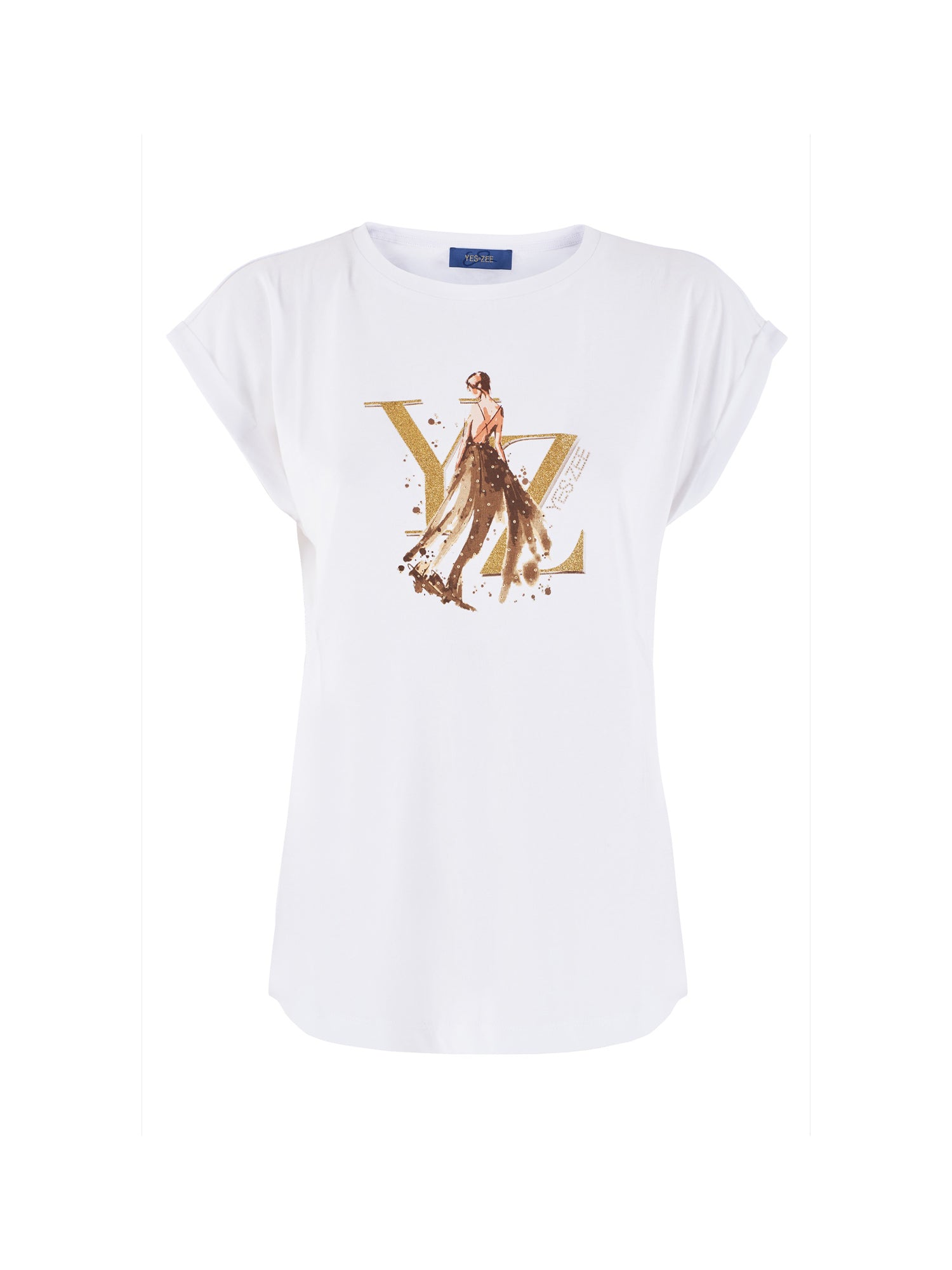 T-shirt Bianco Yes-zee