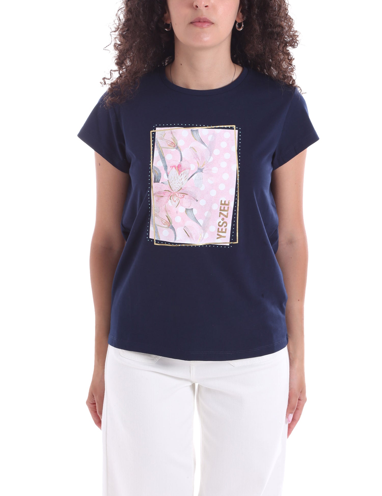 T-shirt Blu Yes-zee