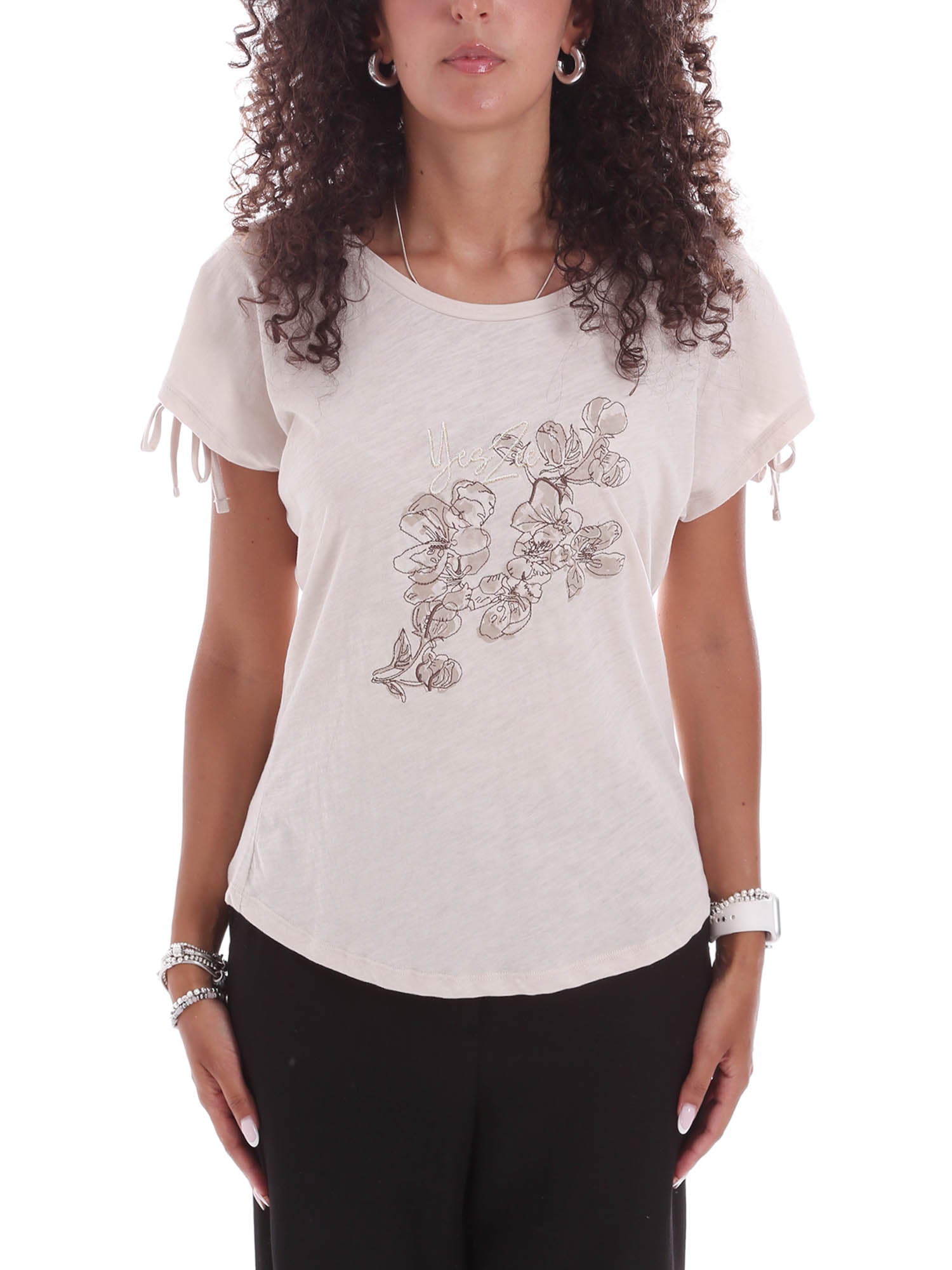 T-shirt Beige Yes-zee