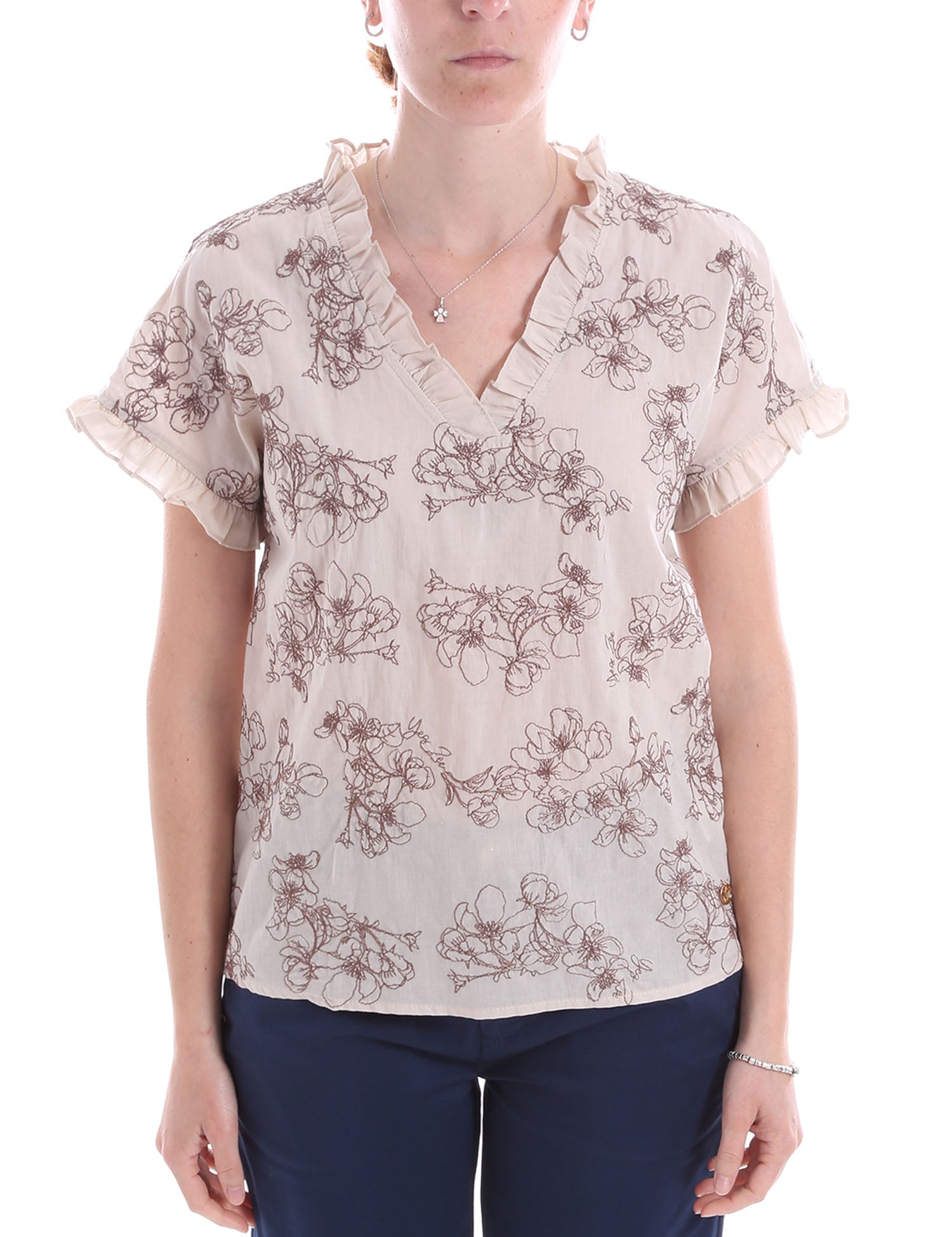 Bluse Beige Yes-zee