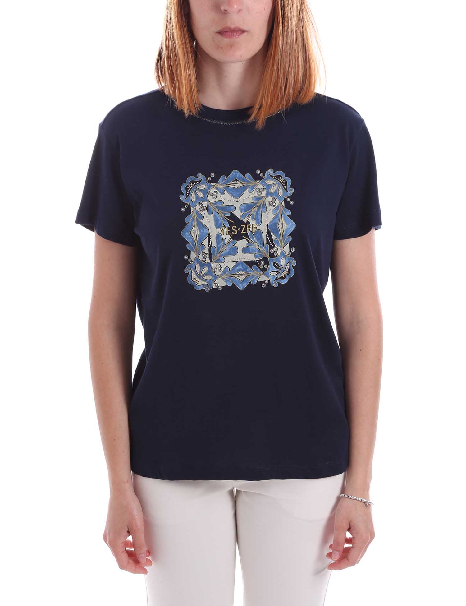T-shirt Blu Yes-zee