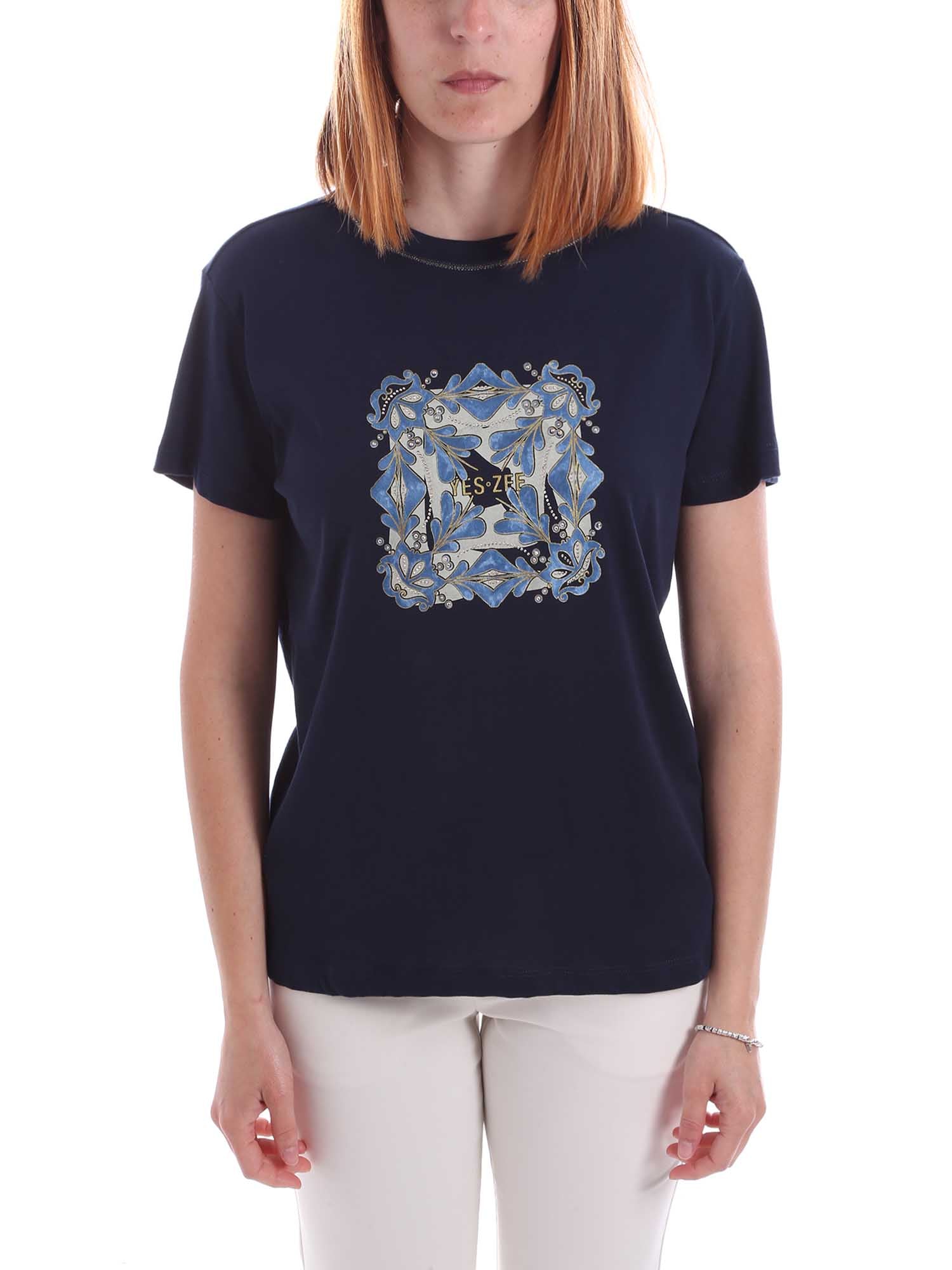 T-shirt Blu Yes-zee