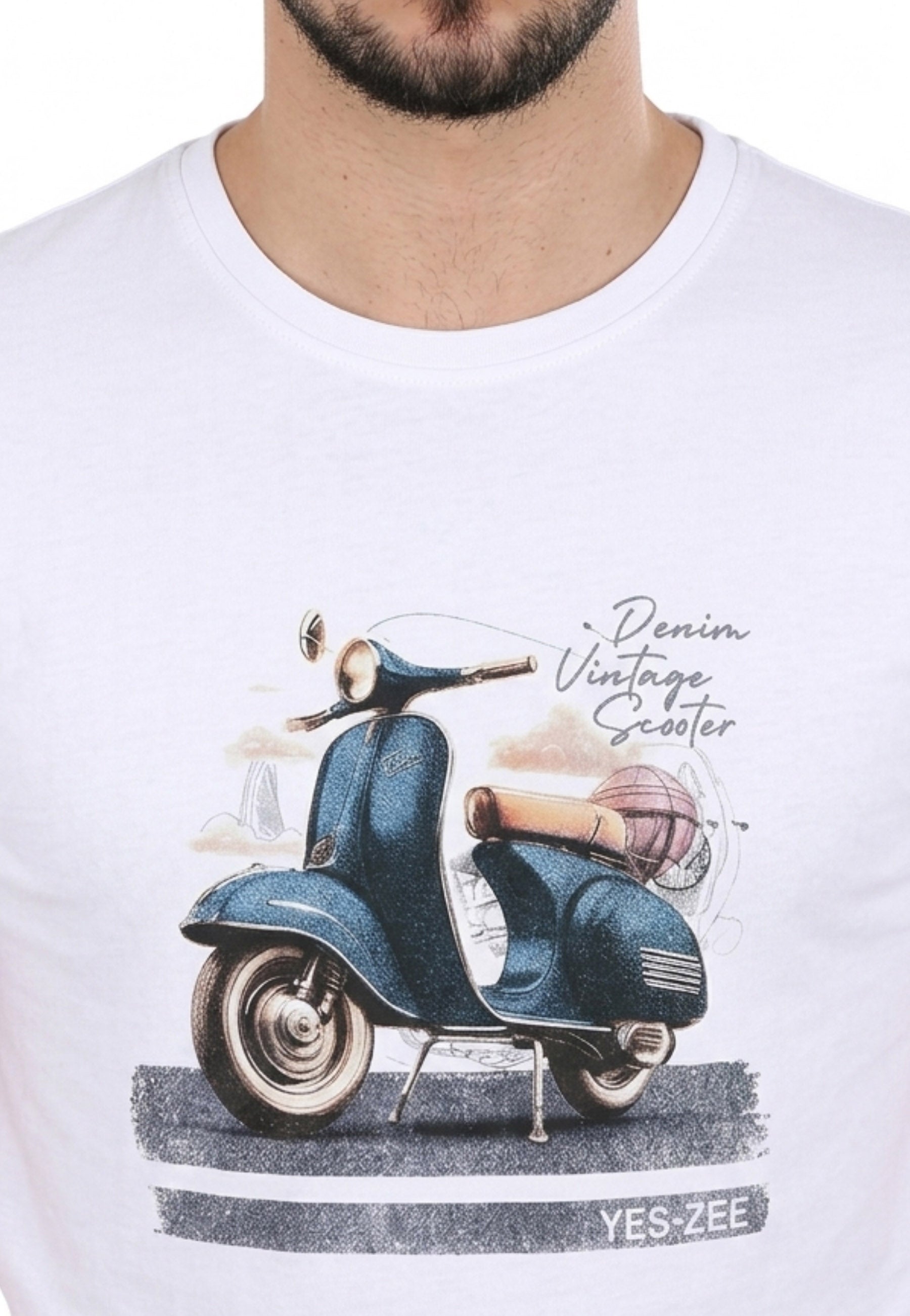 T-shirt Bianco Yes-zee