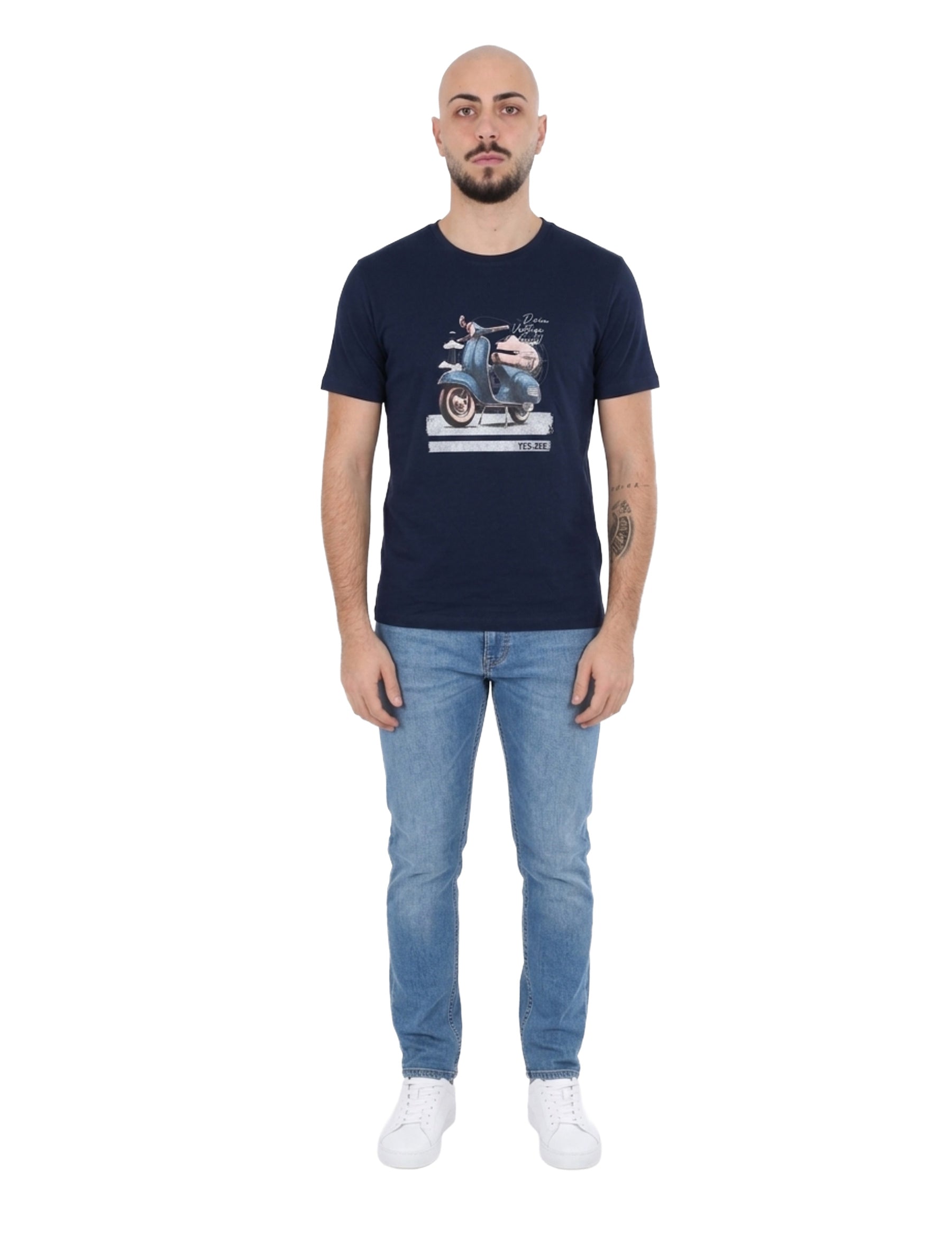 T-shirt Blu Yes-zee