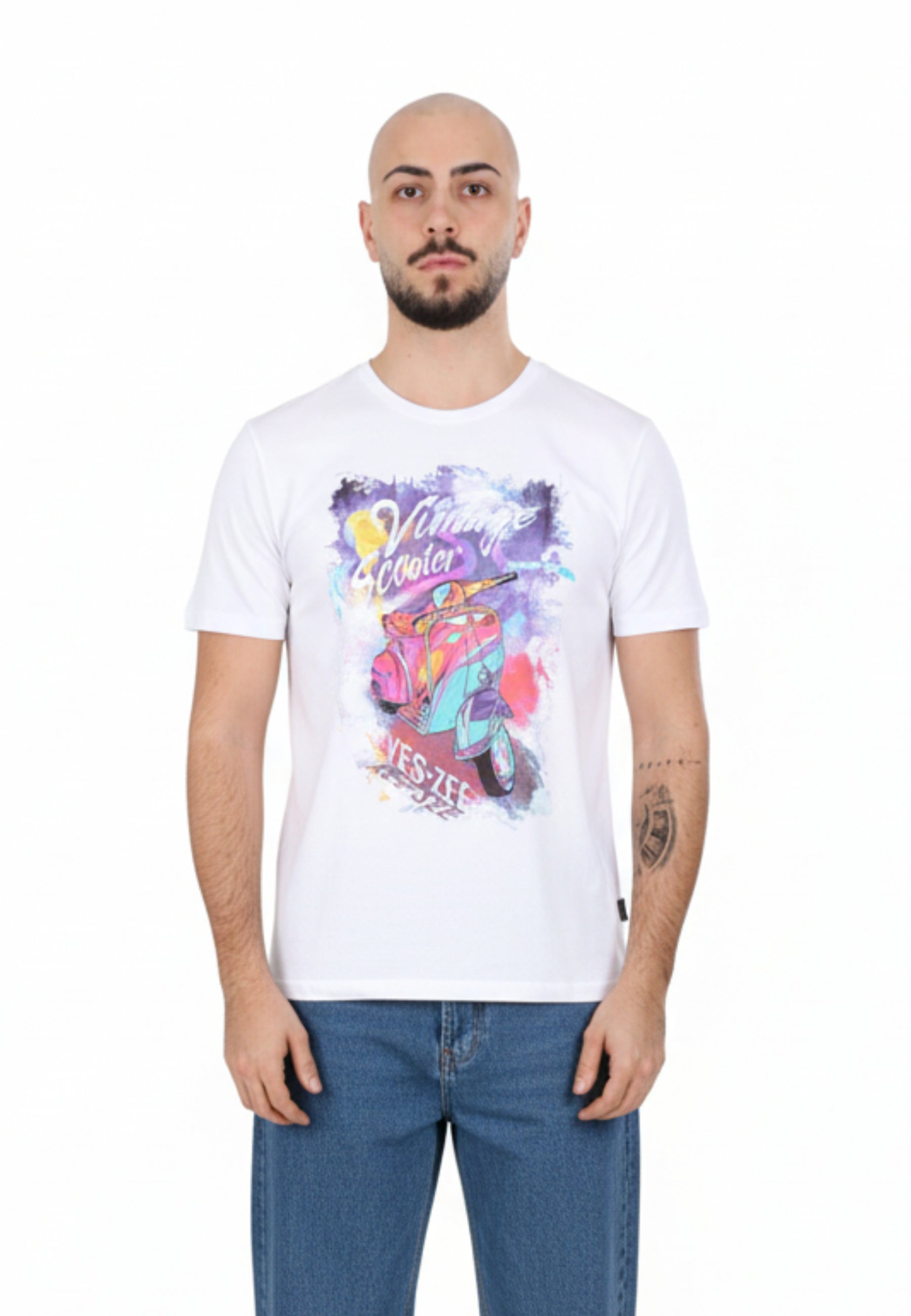 T-shirt Bianco Yes-zee