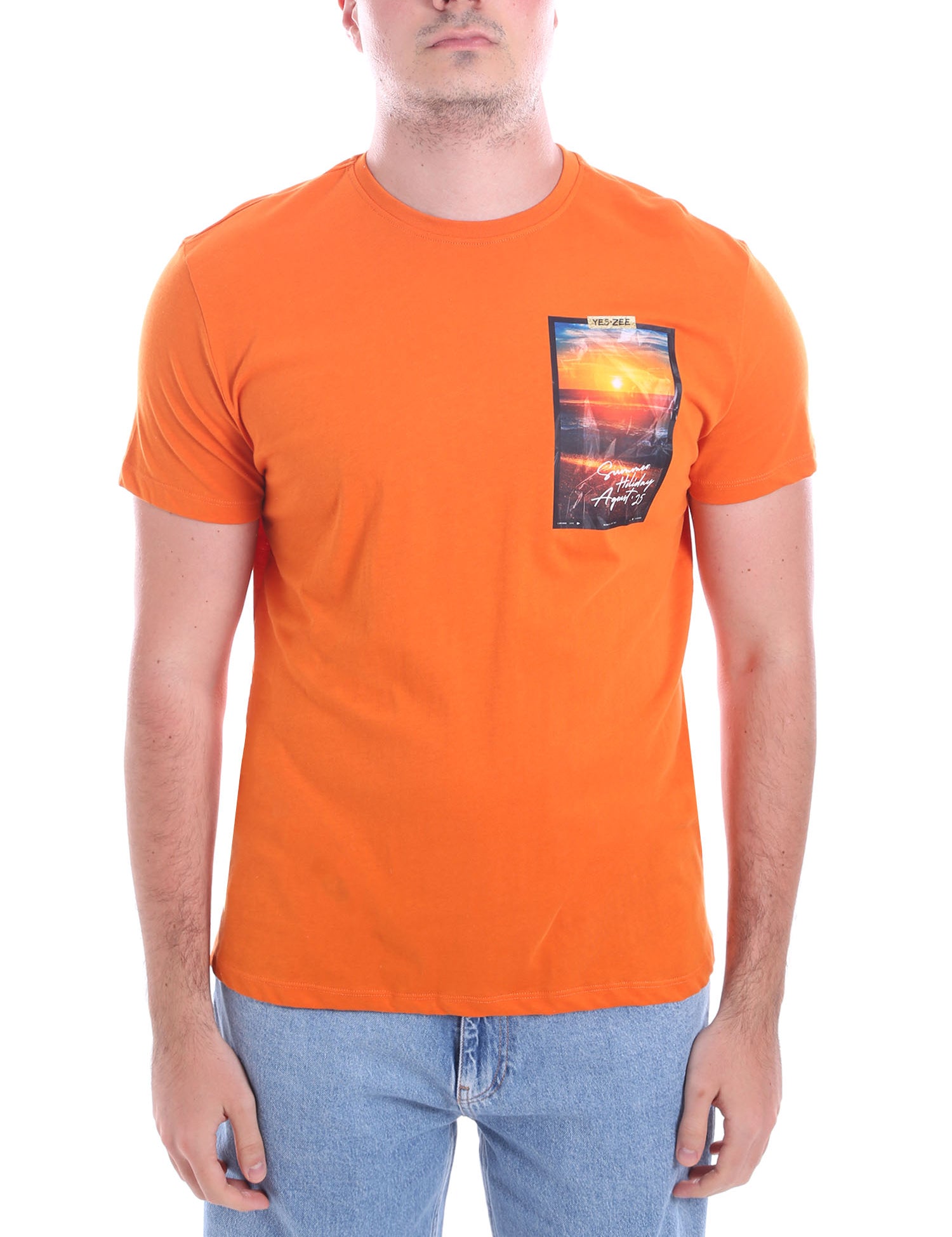 T-shirt Arancio Yes-zee